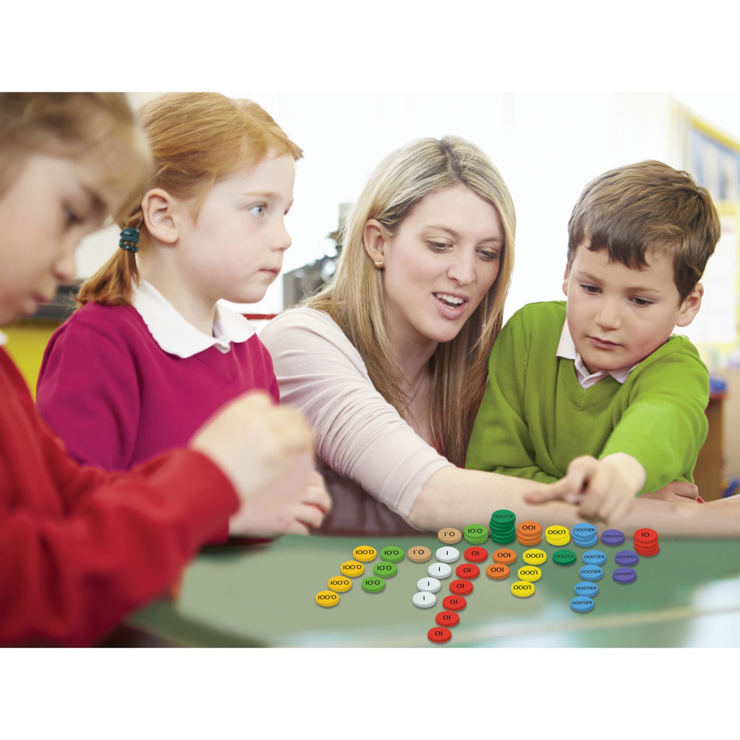 Sensational Math 10-Value Decimals to Whole Numbers Place Value Disc, Pack Of 3000 - Image 3