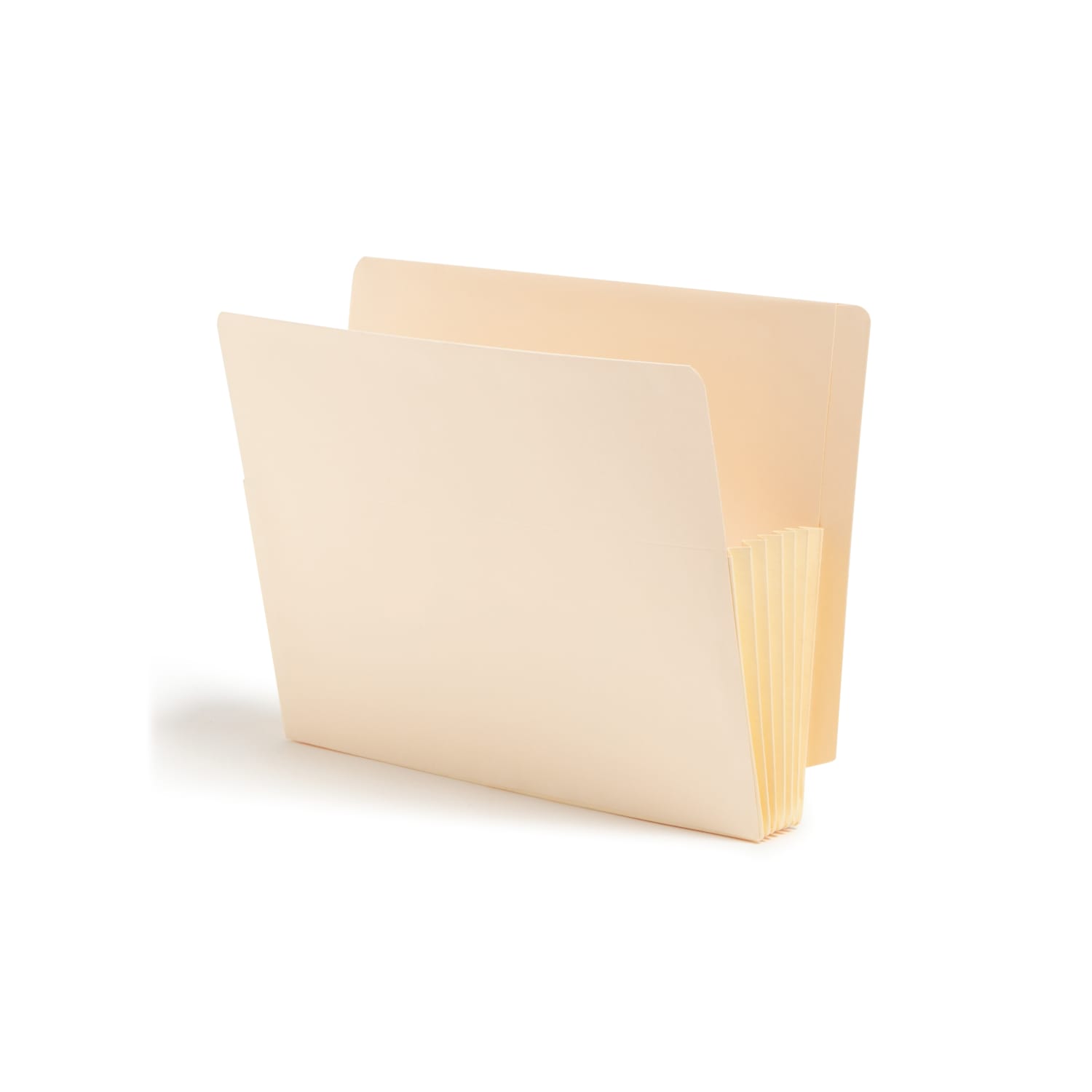 Smead Manila File Pocket With Reinforced Tab, Letter Size, 5 1/4in Expansion, Box Of 10