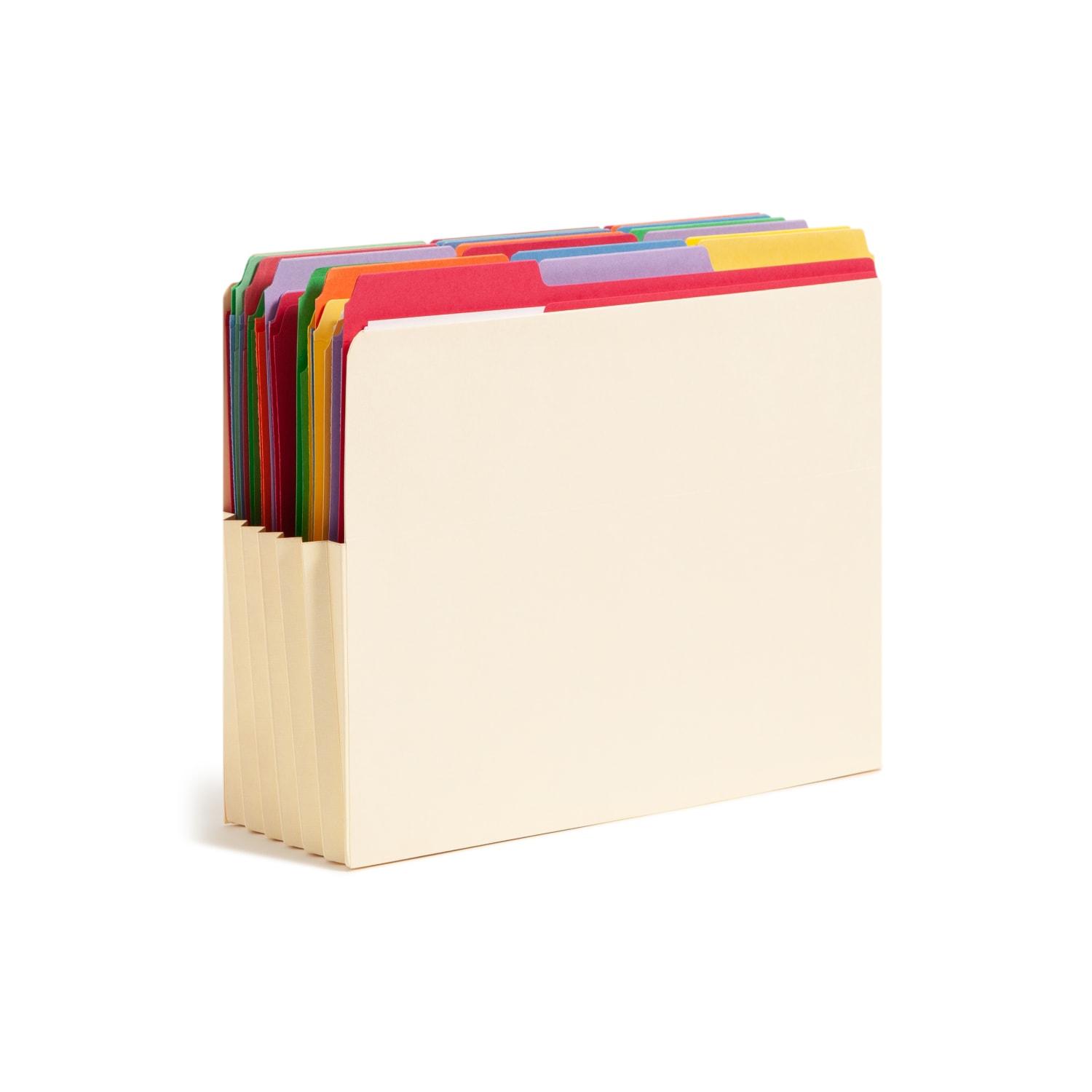 Smead Manila File Pocket With Reinforced Tab, Letter Size, 5 1/4in Expansion, Box Of 10 - Image 3