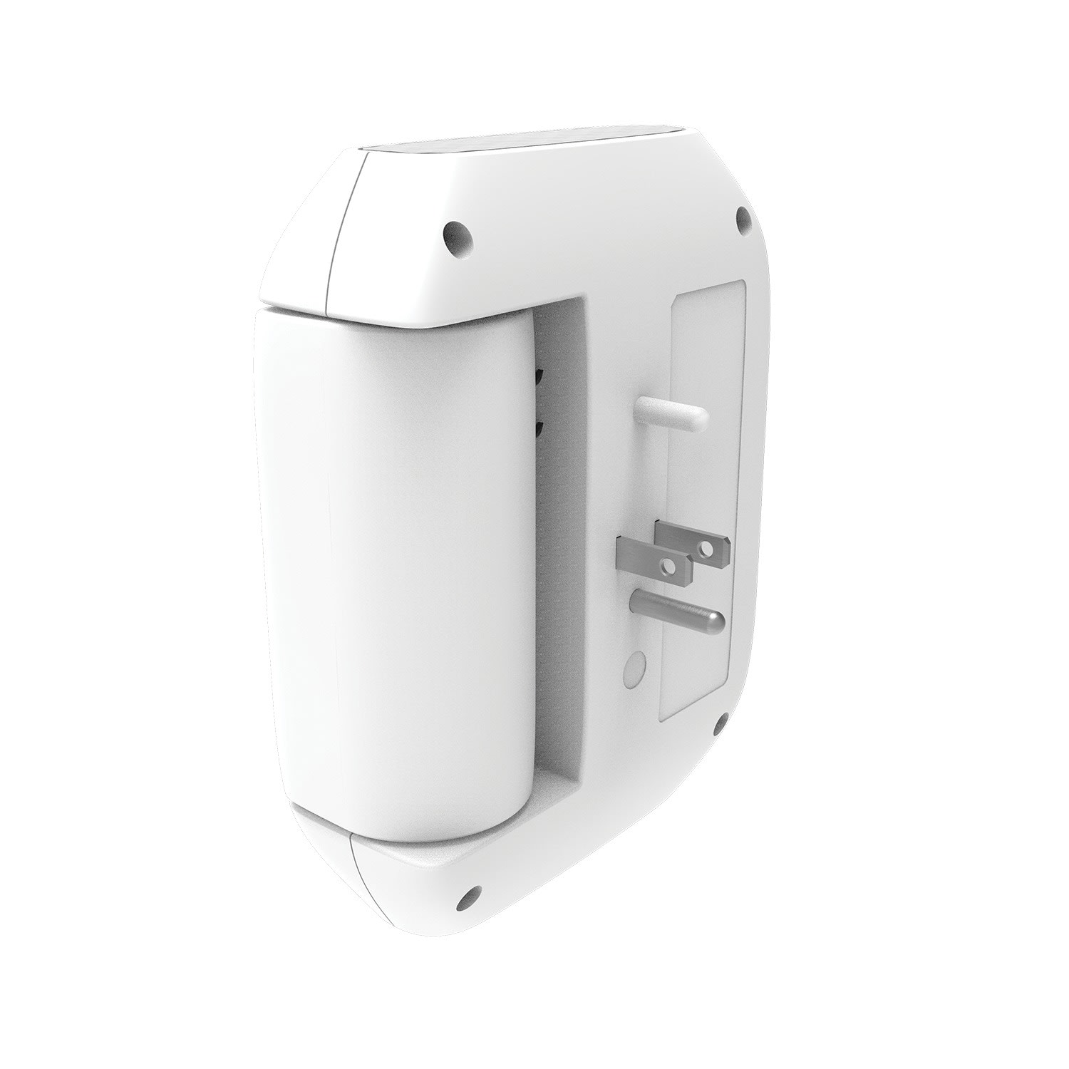 Helios 5-Outlet Wall Tap Surge Protector with 2 USB Charging Ports, White - Image 3