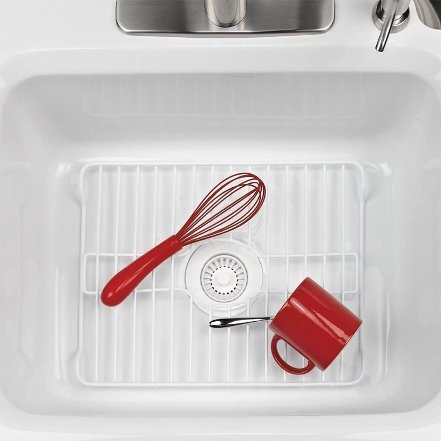 Better Houseware Large Sink Protector, 1inH x 12-3/4inW x 18-1/4inD, White - Image 4
