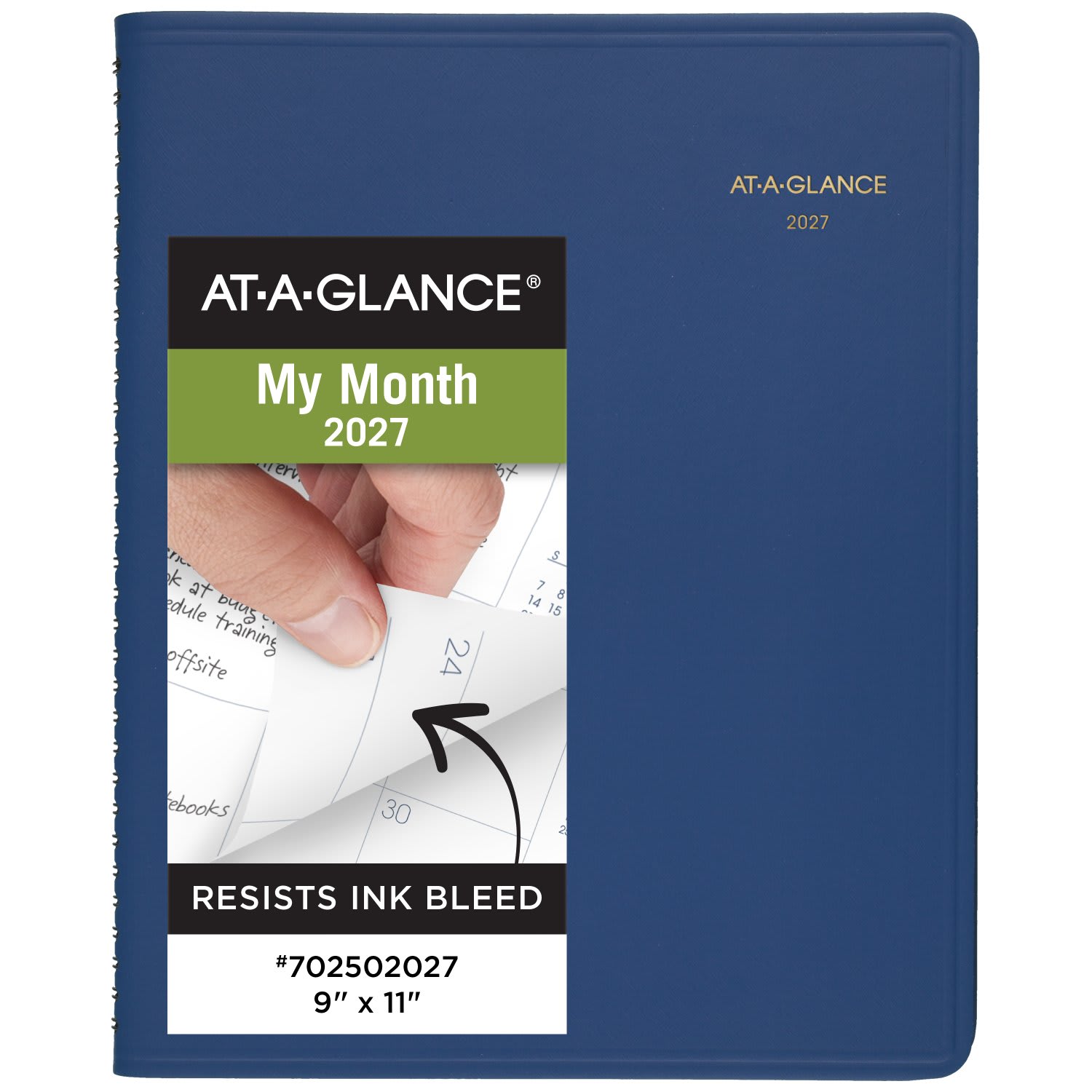AT-A-GLANCE 2027 15-Month Monthly Planner, Blue, Large, 9in x 11in