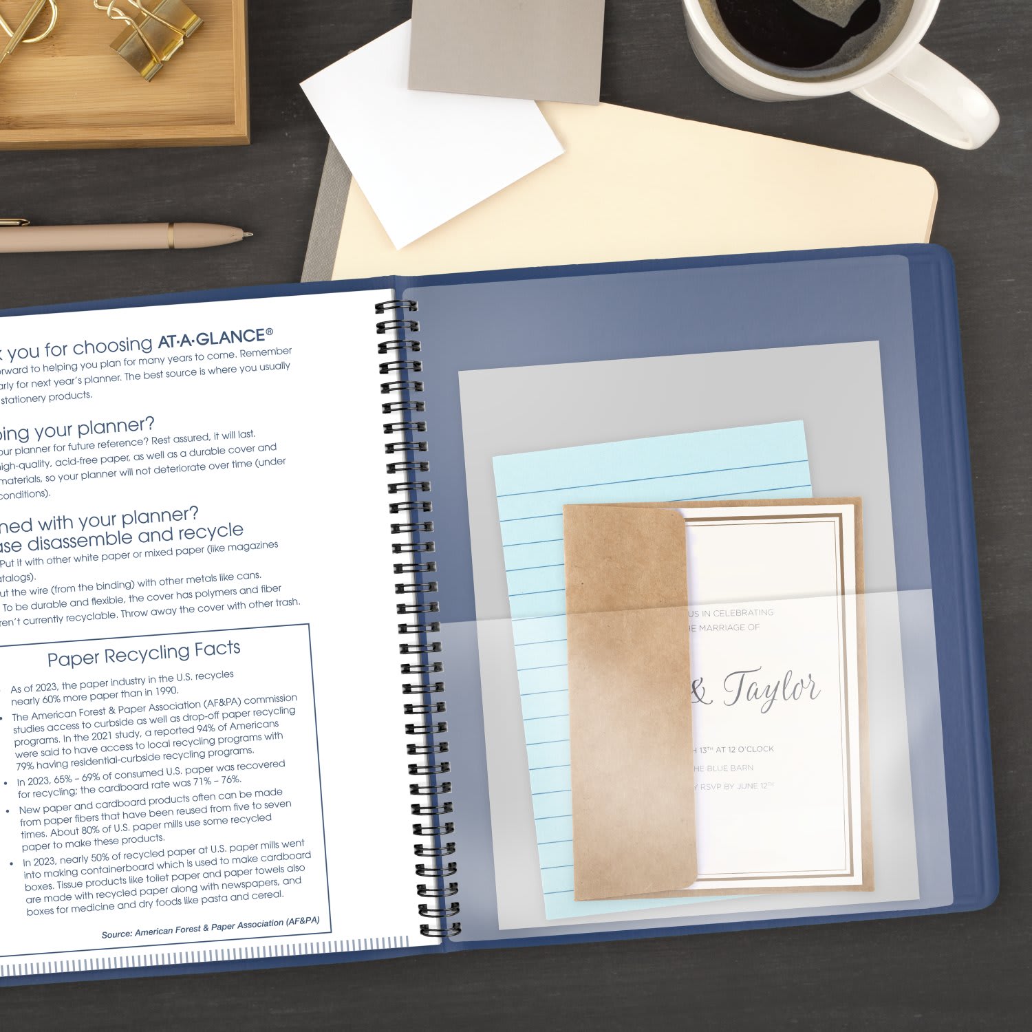 AT-A-GLANCE 2027 15-Month Monthly Planner, Blue, Large, 9in x 11in - Image 5