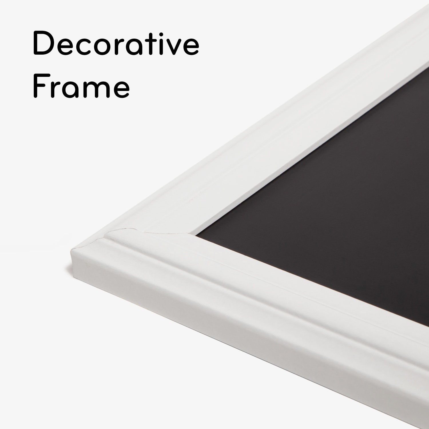 U Brands Magnetic Chalkboard, 30in X 20in, White Decor Frame (2073U00-01) - Image 3