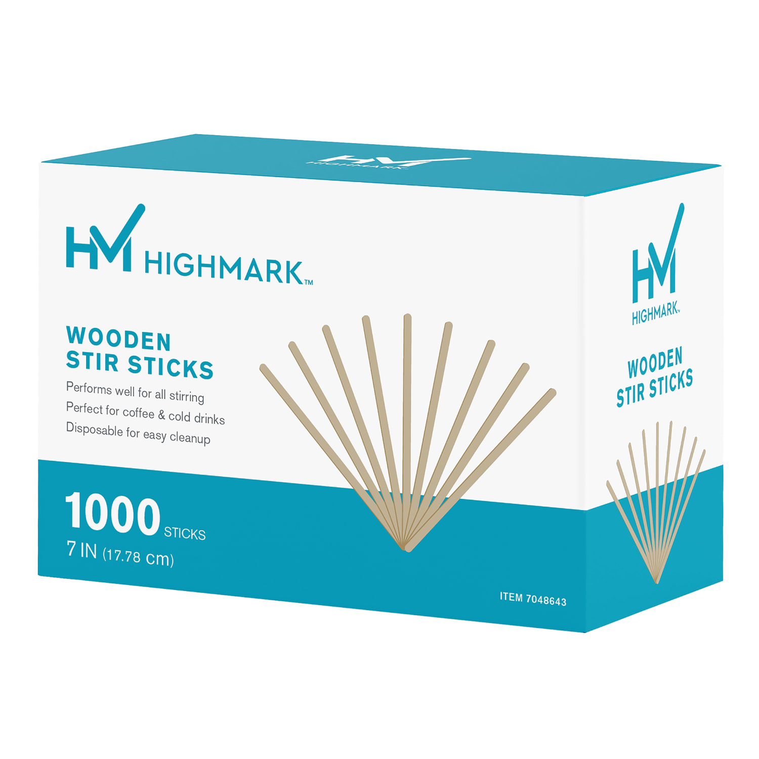 Highmark Wooden Stir Sticks, 7in, Light Brown, Case Of 10,000 - Image 6