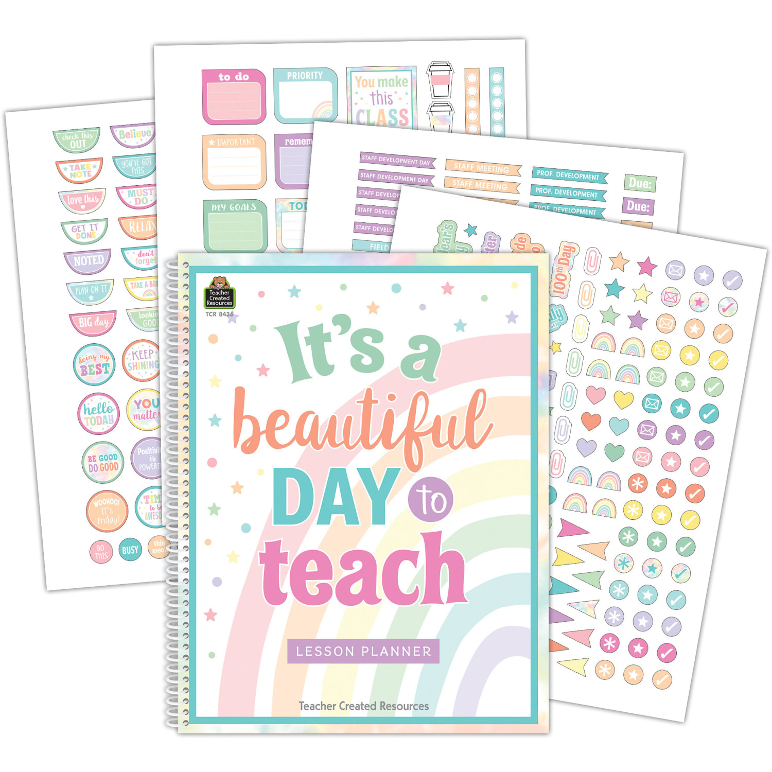 Teacher Created Resources Pastel Pop Lesson Planner - Image 3