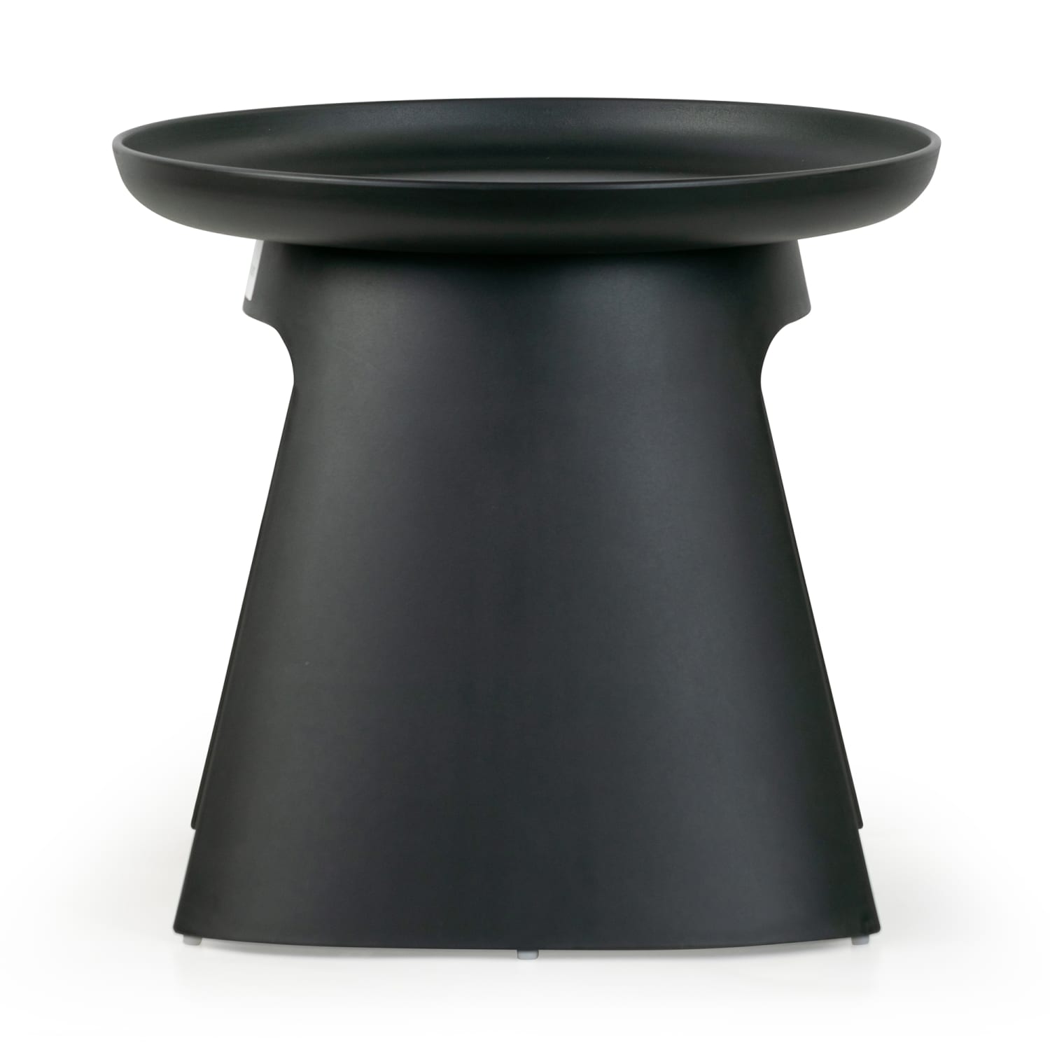 Glamour Home Balius Plastic Round End Table, 18-1/4inH x 19-1/2inW x 19-1/2inD, Black - Image 6