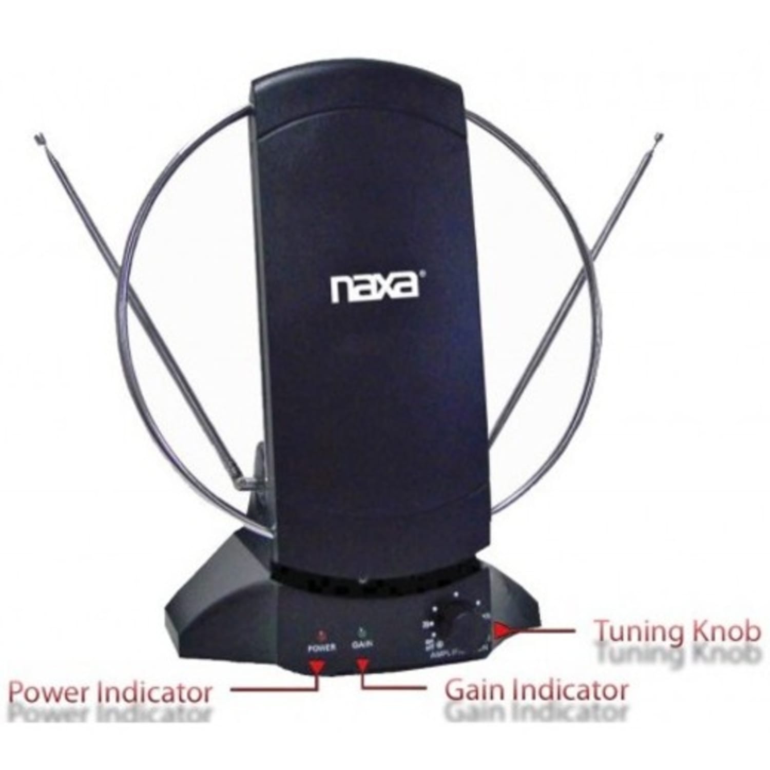 Naxa High Powered Amplified Antenna Suitable For HDTV and ATSC Digital Television - Range - UHF, VHF, FM - NAA308 - Image 4