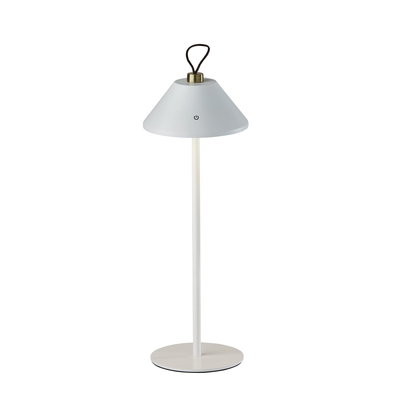 Adesso Danny LED Cordless Indoor/Outdoor Table Lamp, 14inH, White