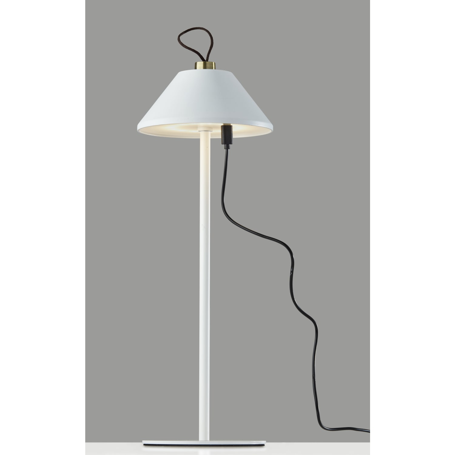 Adesso Danny LED Cordless Indoor/Outdoor Table Lamp, 14inH, White - Image 3