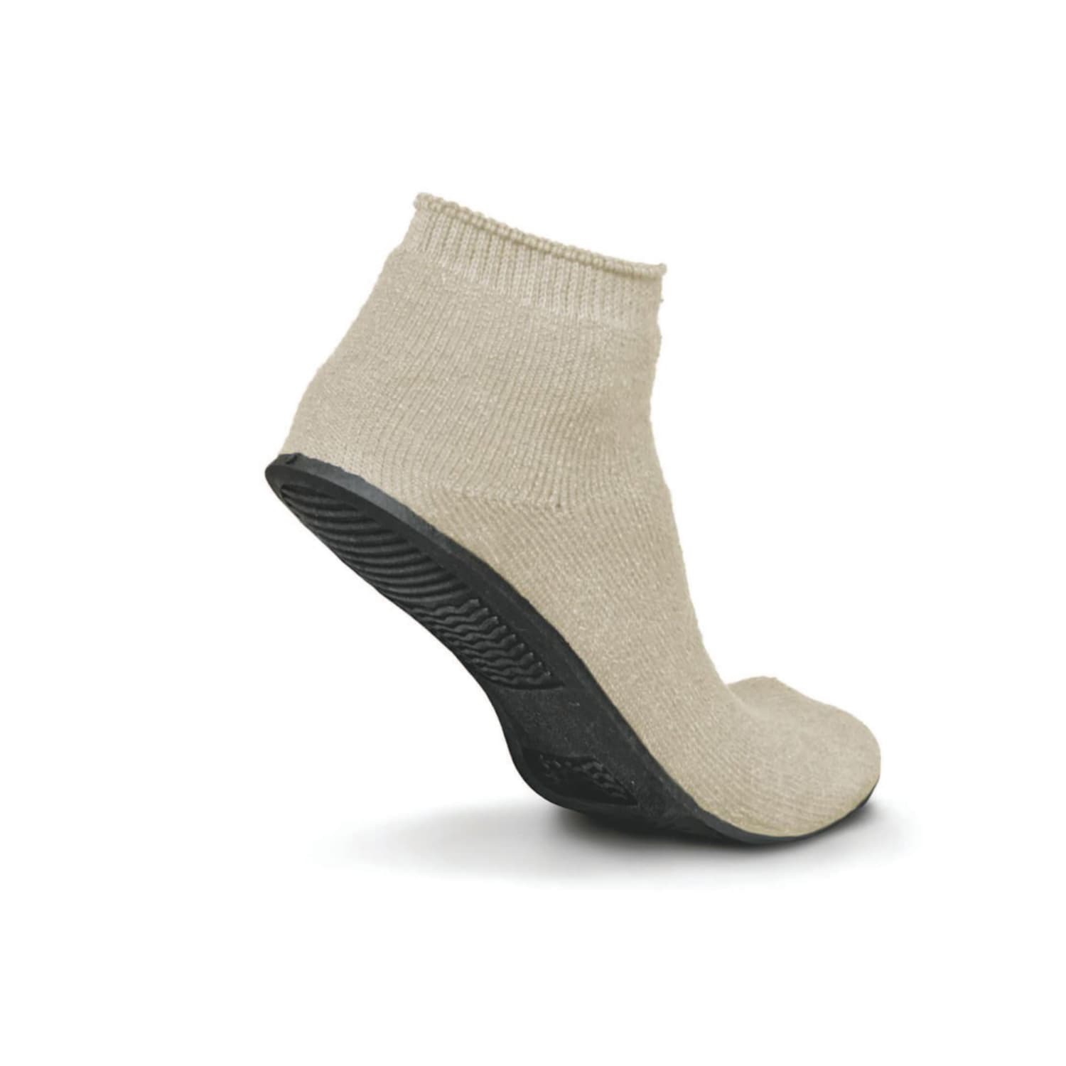 Sure-Grip Terrycloth Slippers, X-Large, Beige, Case Of 12 Pairs