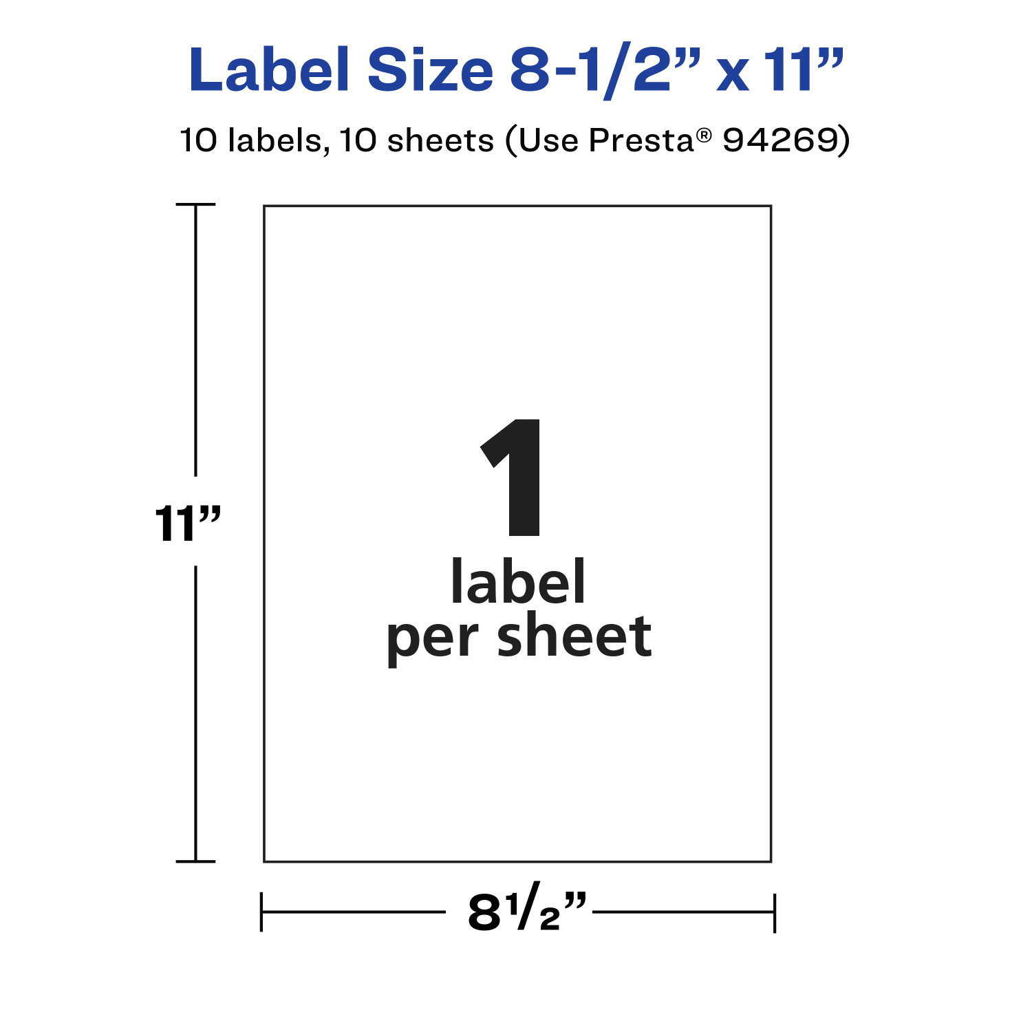 Avery Glossy Permanent Labels, 94269-CGF10, Rectangle, 8-1/2in x 11in, Clear, Pack Of 10 - Image 6