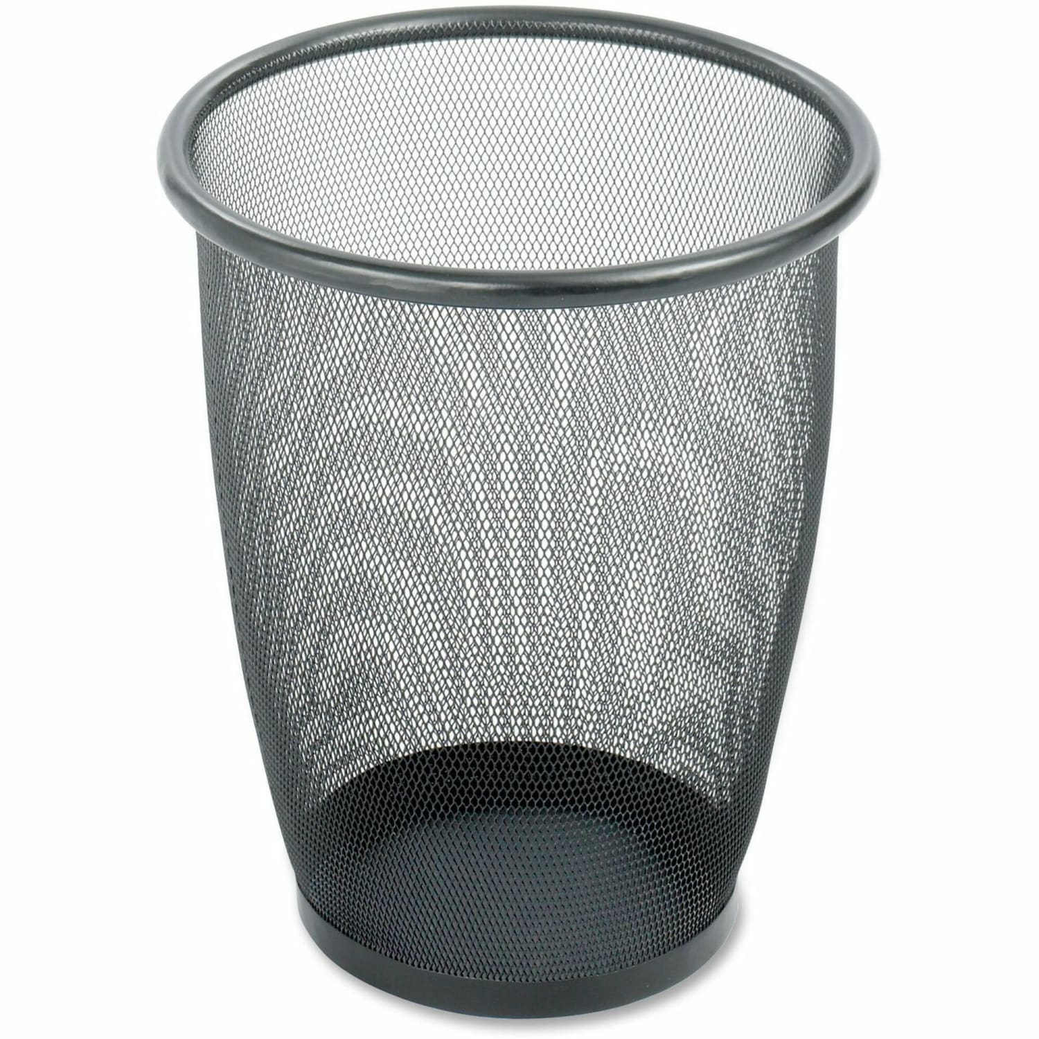 Safco Mesh Wastebasket, 5 Gallons, Black - Image 3