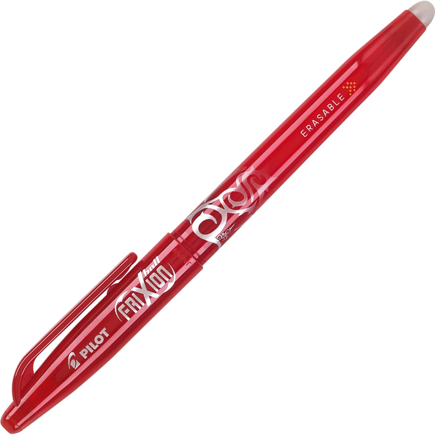 Pilot FriXion Ball Erasable Gel Pens, Pack of 12, Fine Point, 0.7 mm, Red Barrel, Red Ink - Image 5