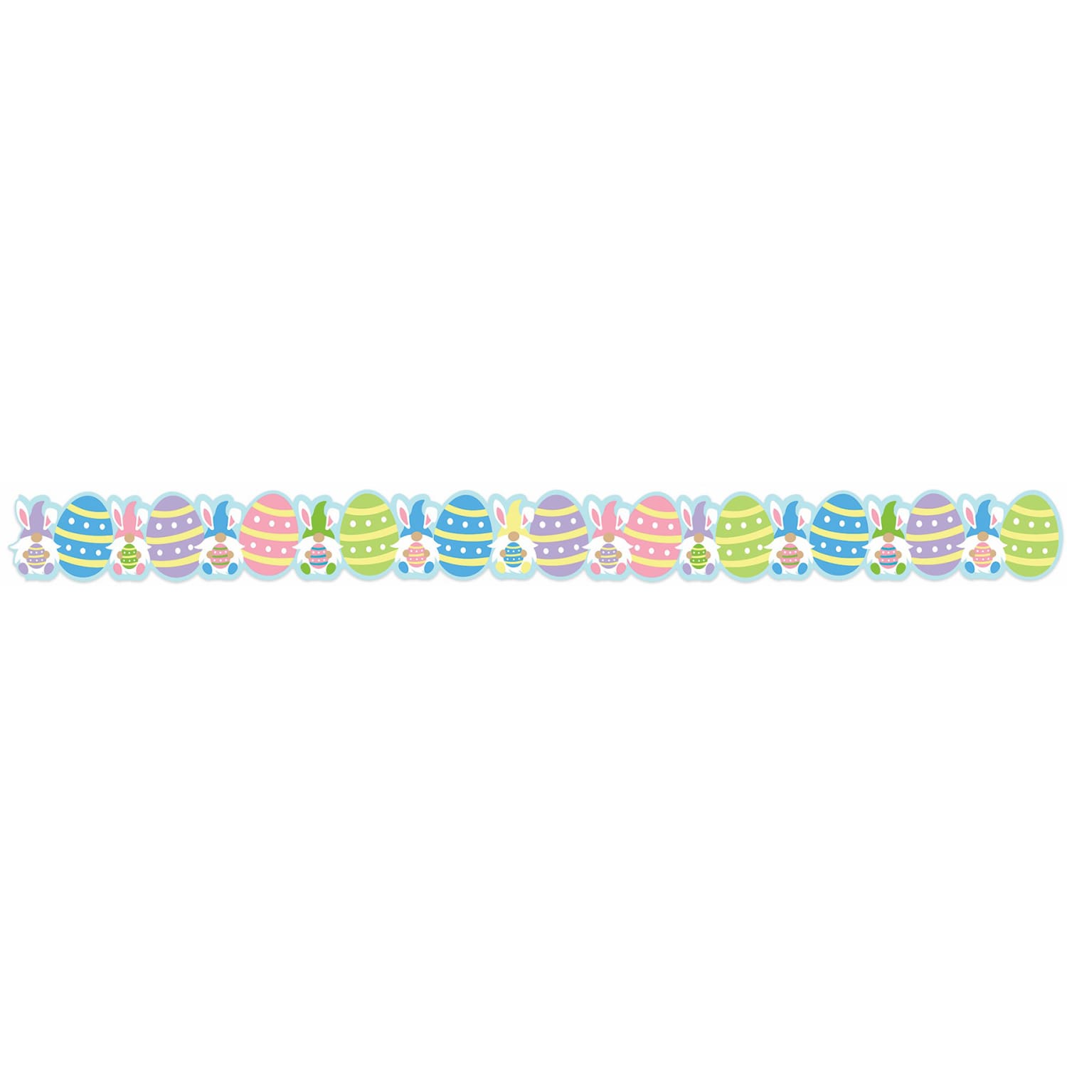 Eureka Extra Wide Die-Cut Deco Trim Packs, 37' x 3-1/4in, Easter Gnomes, Set Of 6 Packs - Image 4