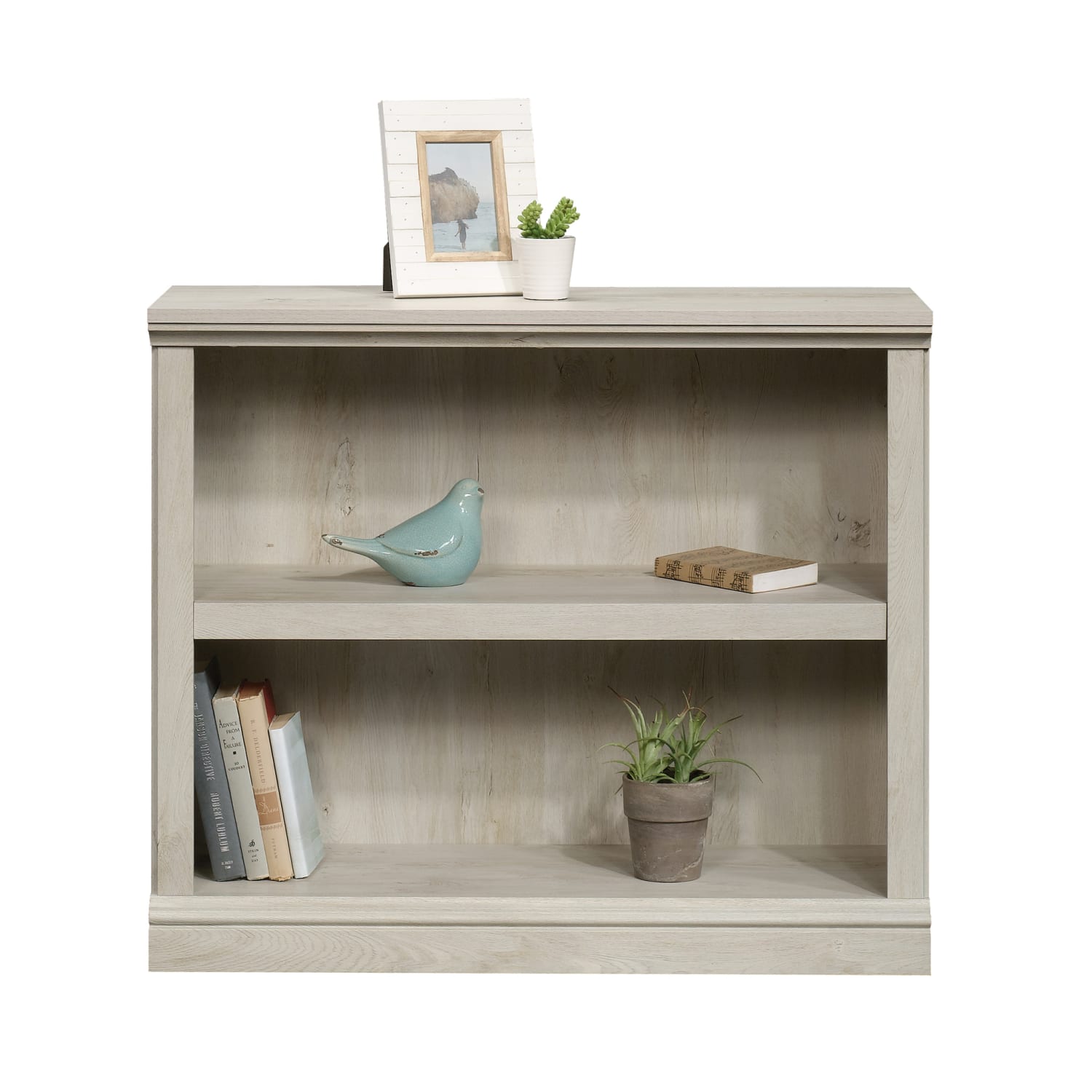 Sauder Select 30inH 2-Shelf Bookcase, Chalked Chestnut - Image 5