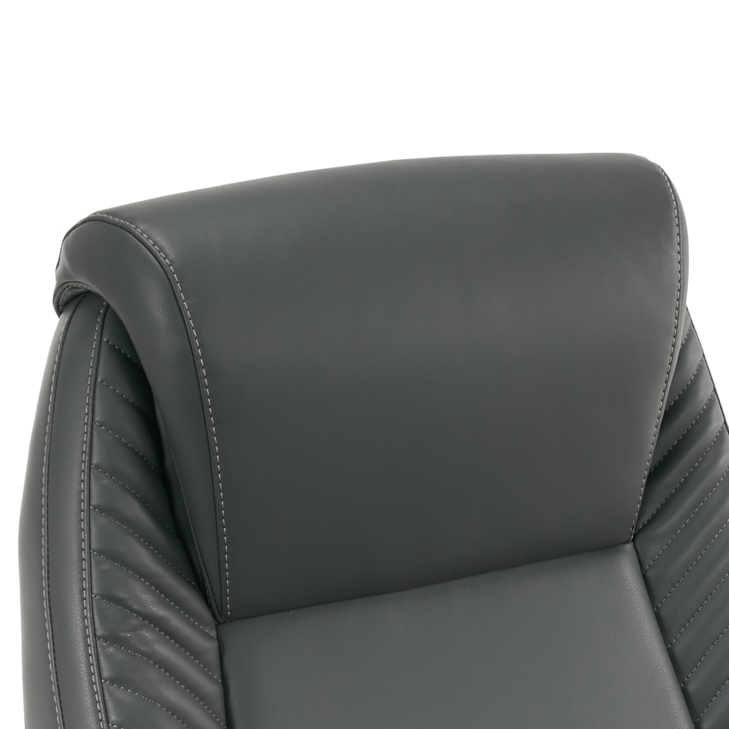 Serta iComfort i6000 Ergonomic Bonded Leather High Back Manager Office Chair GraySilver PopularChairscom