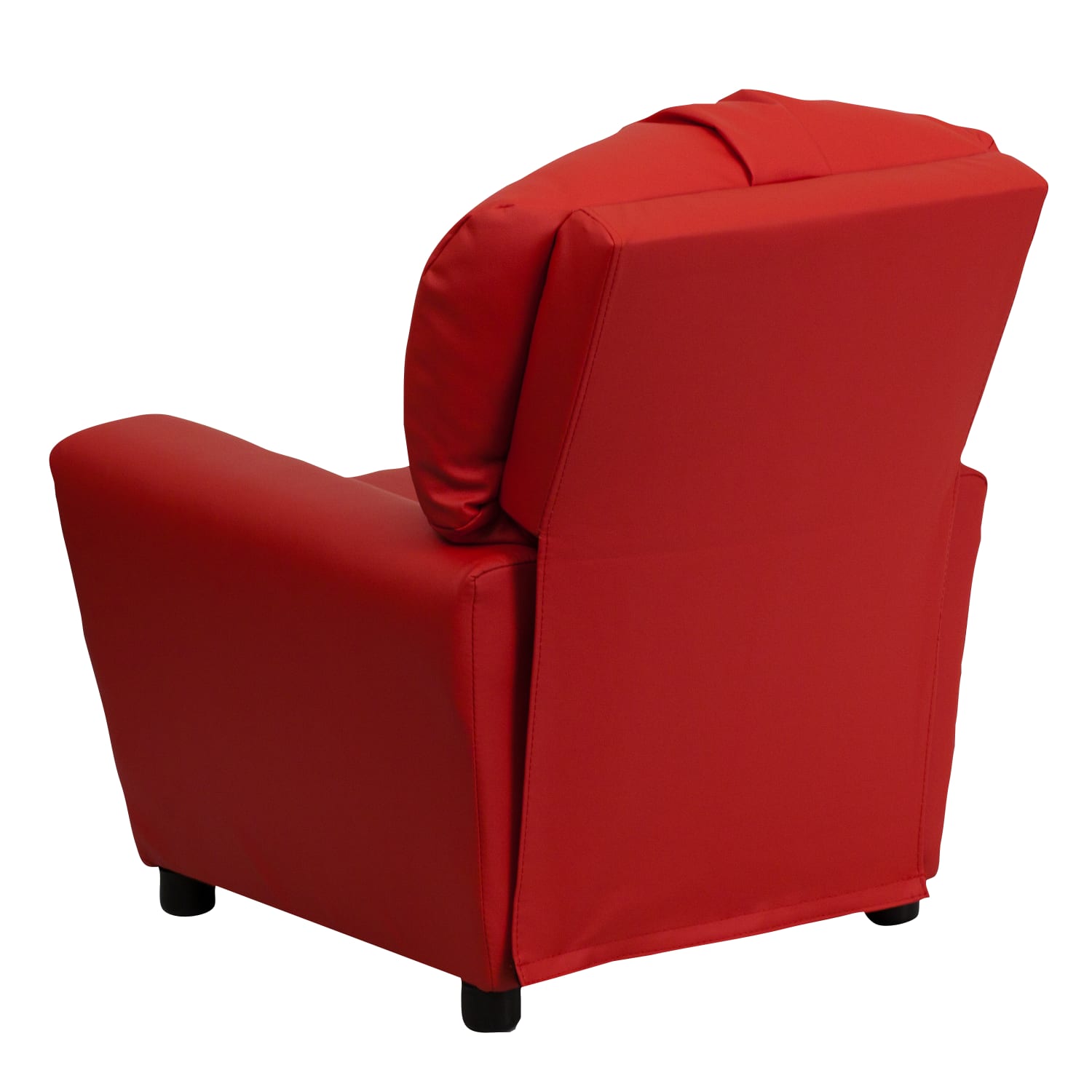 Flash Furniture Contemporary Kids Vinyl Recliner Accent Chair With Cup Holder Red PopularChairscom