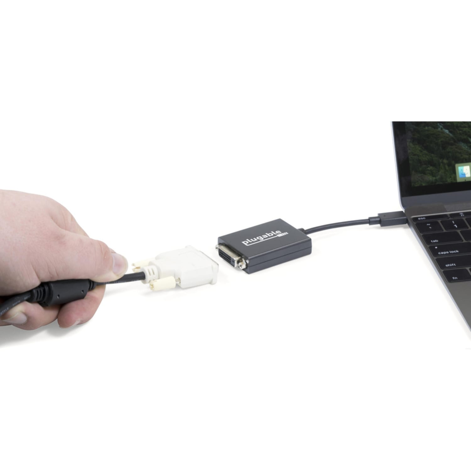 Plugable USB C to DVI Adapter - Connect Your USB-C Laptop to a DVI Display up to 1920x1200 - Compatible with 2017 and later Mac and Windows PCs, Driverless - Image 3