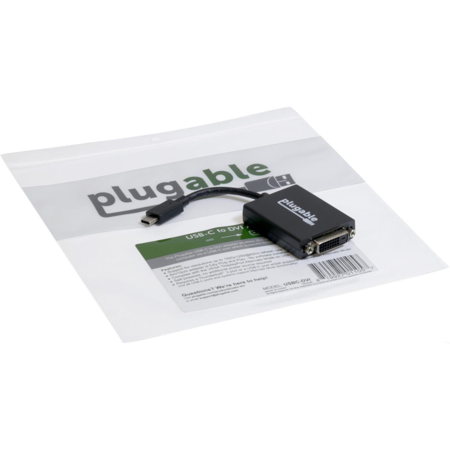 Plugable USB C to DVI Adapter - Connect Your USB-C Laptop to a DVI Display up to 1920x1200 - Compatible with 2017 and later Mac and Windows PCs, Driverless - Image 5