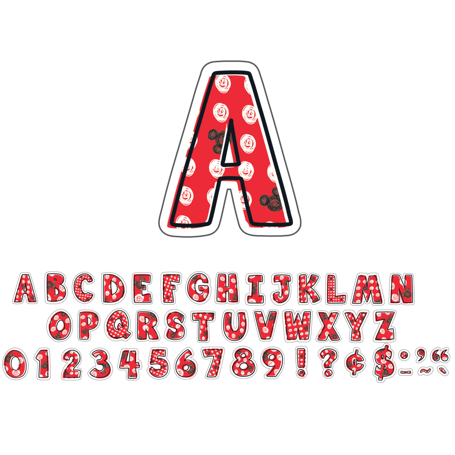 Eureka Deco Letters, 4in, Mickey Color Pop!, 177 Per Pack, Set Of 3 Packs - Image 3