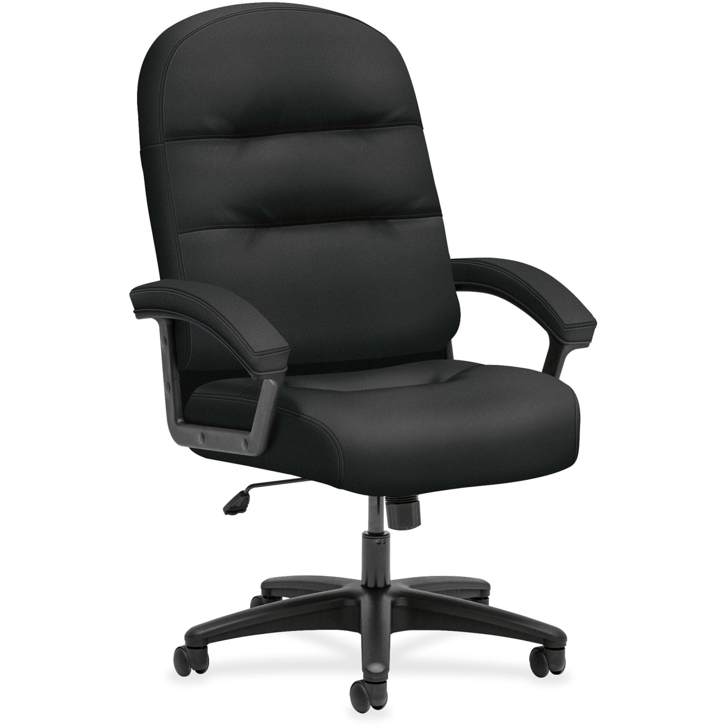HON Pillow Soft Ergonomic Fabric High-Back Executive Office Chair, Black - Image 3