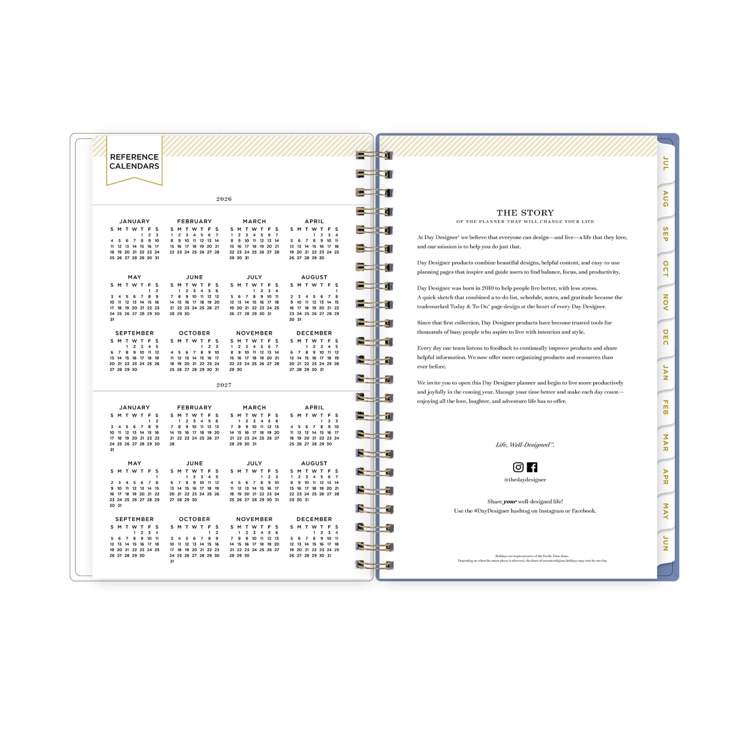 Planning Calendar DD Climbing Floral Blush CYO 5x8 AY26-27 - Image 6