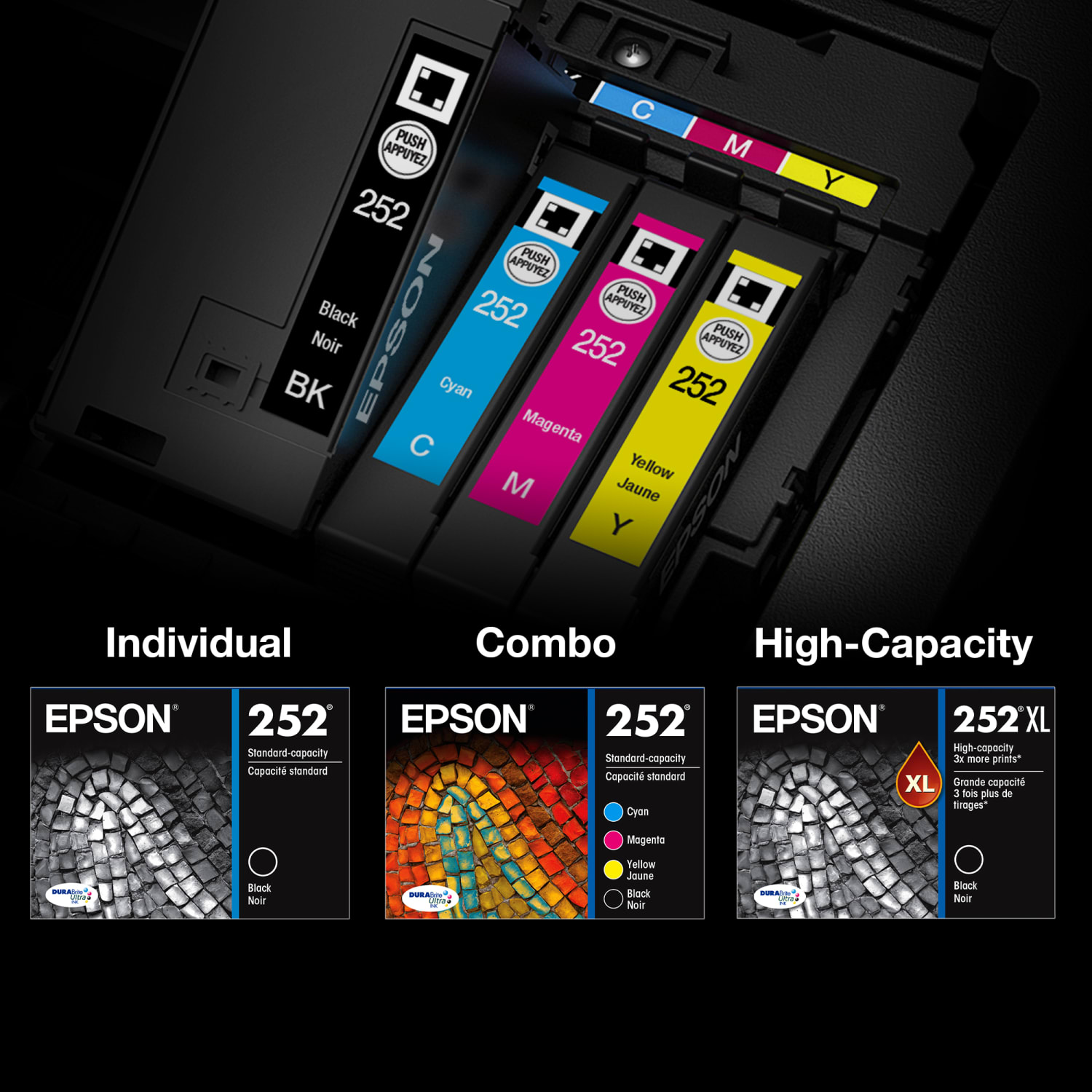 Epson 252 DuraBrite Ultra Yellow Ink Cartridge, T252420-S - Image 6