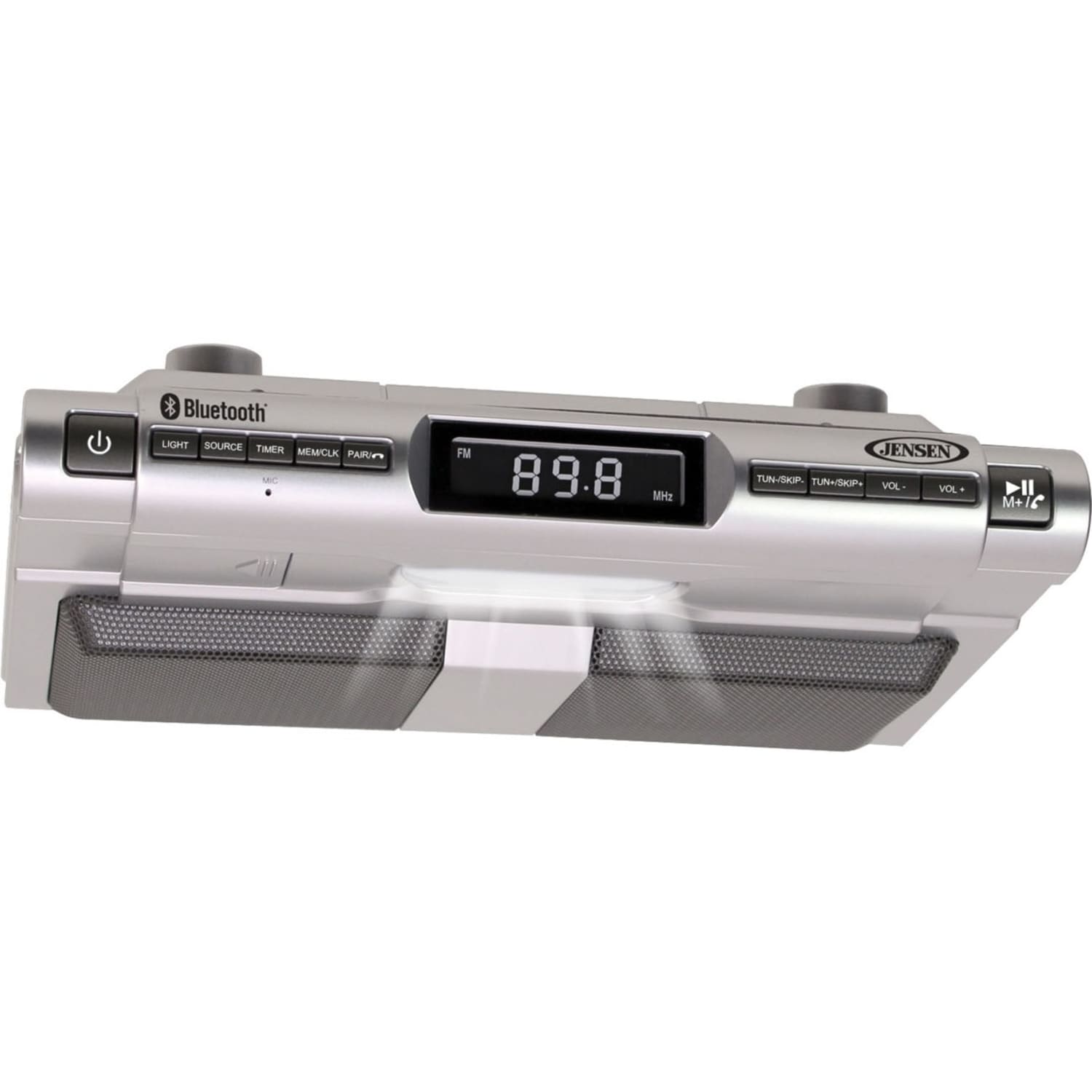 Jensen SMPS-628 Under-Cabinet Universal Bluetooth Music System, Silver - Image 5