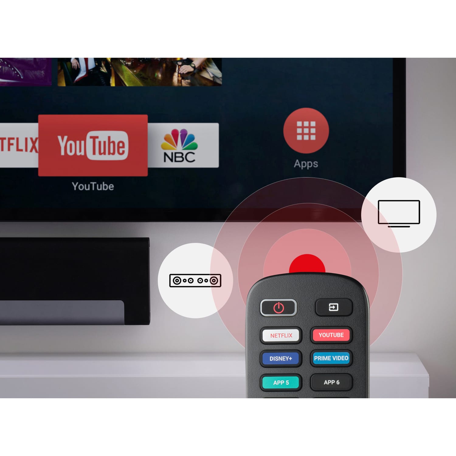 One For All Replacement Remote for Roku TVs - Image 4