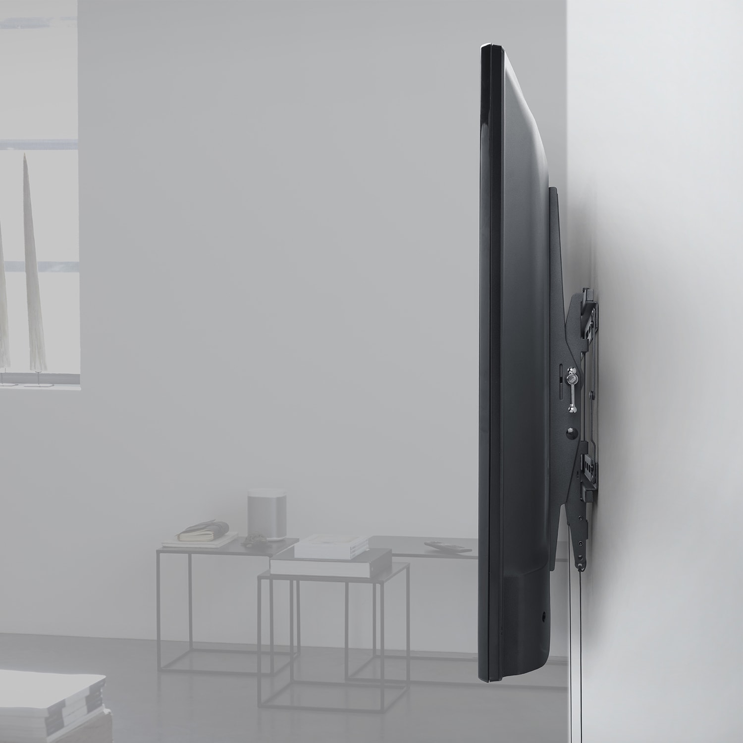 One For All SOLID Series Metal Universal Tilt Wall Mount for 42-In. to 100-In. TVs, Black - Image 5