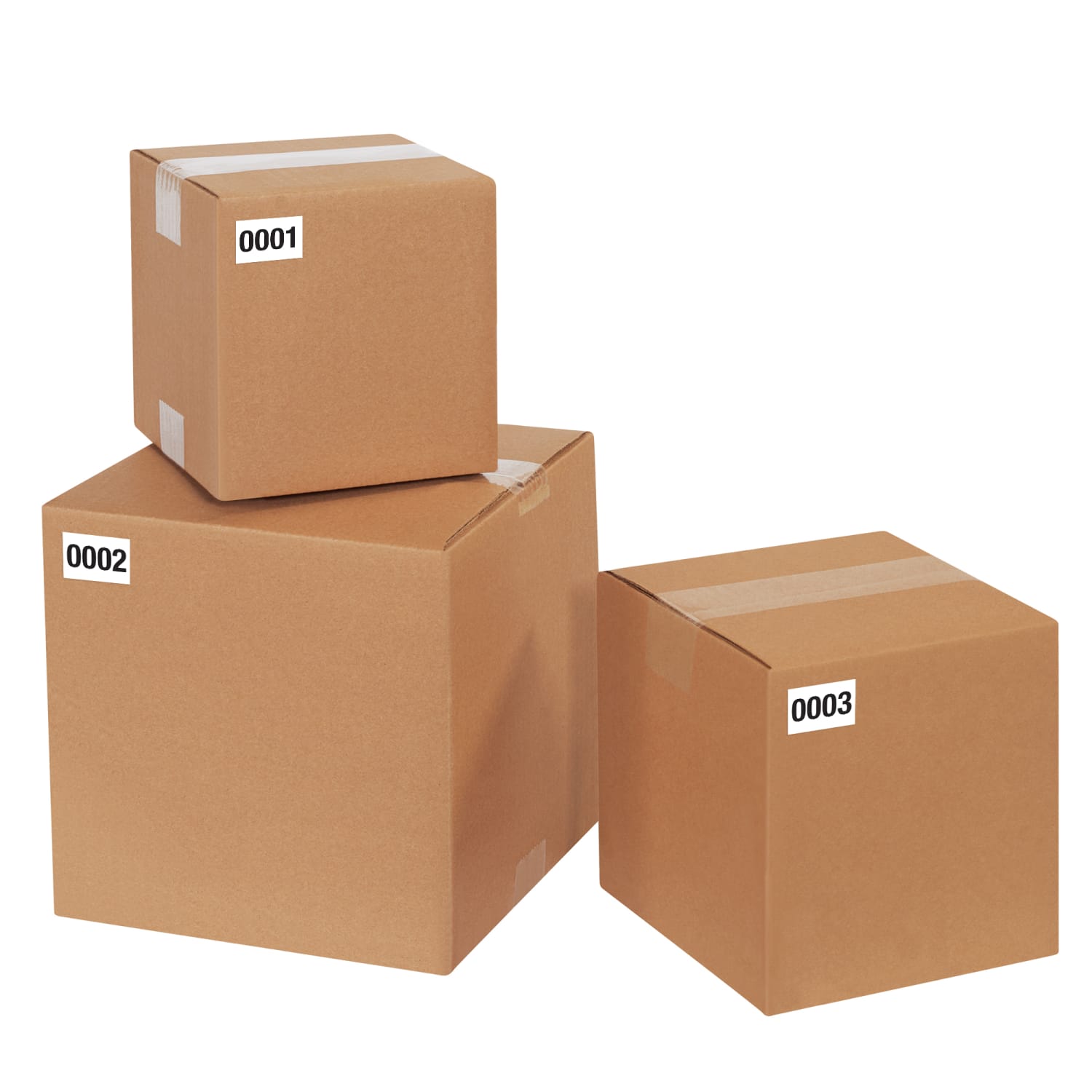 Tape Logic Consecutive Numbered Labels, DL1241, 0001 - 0500, Rectangle, 1in x 1 1/2in, Black/White, Roll Of 500 - Image 3