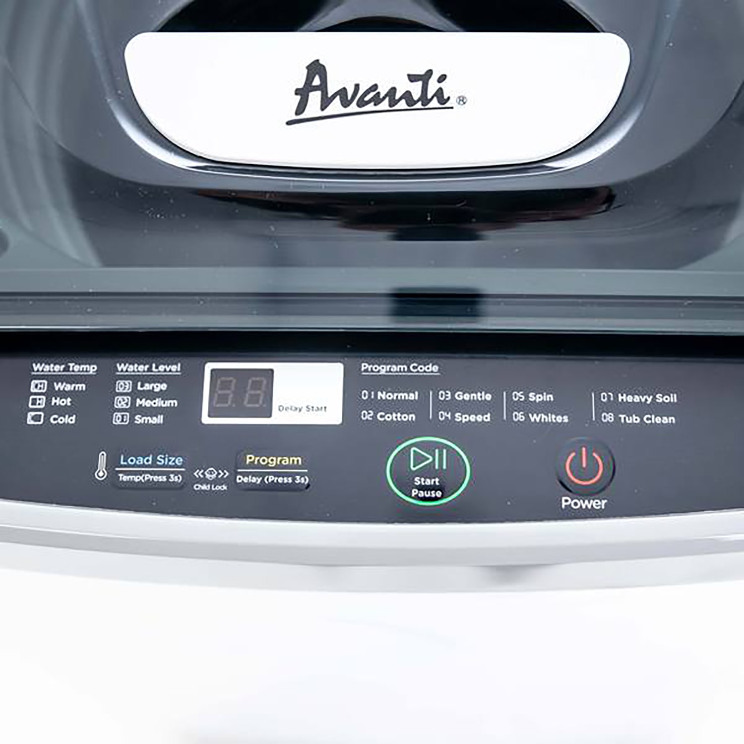 Avanti Compact Clothes Washer, 1.38 Cu. Ft., White - Image 4