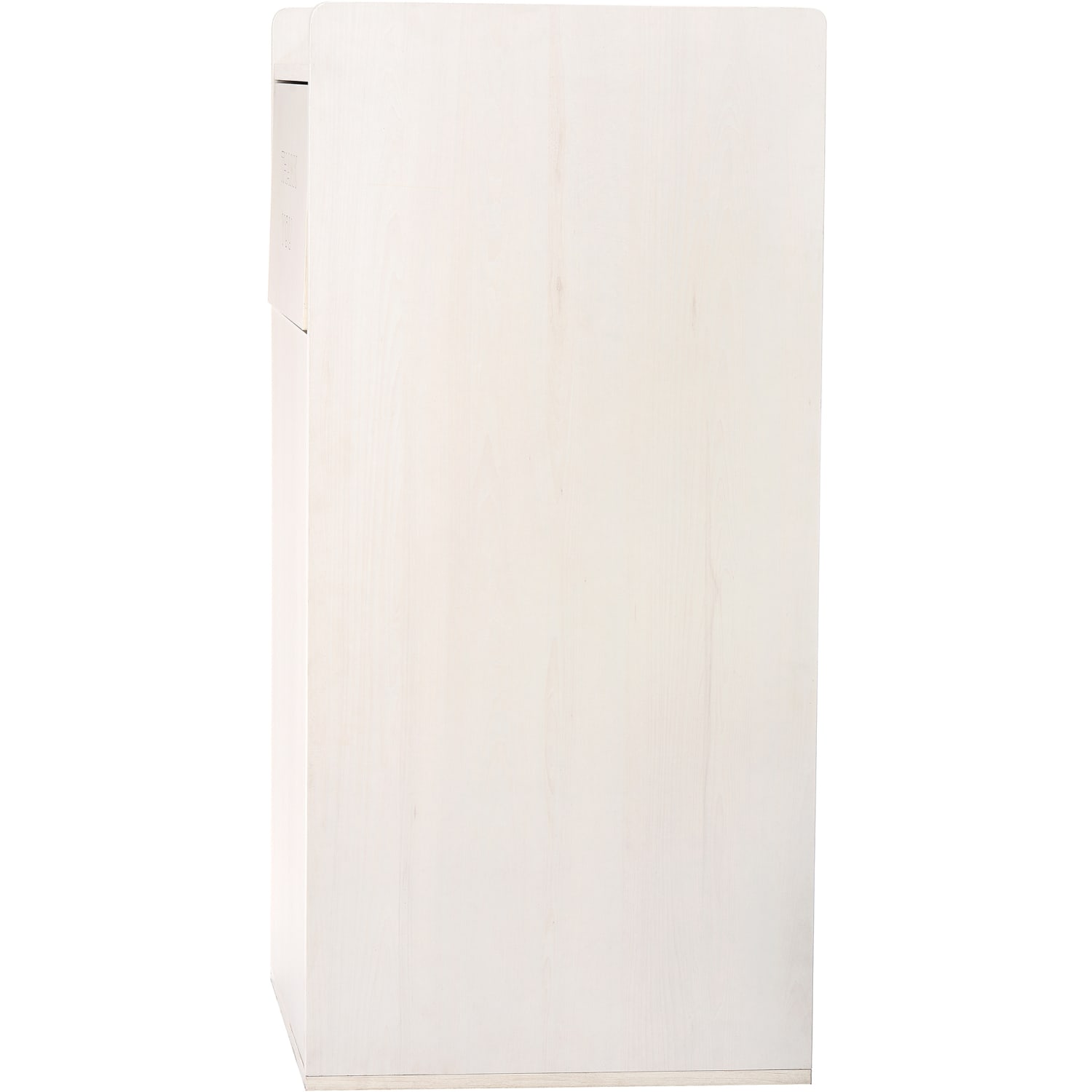 Alpine Wood Commercial Tray-Top Trash Receptacle Waste Enclosure, 40 Gallon, White - Image 4
