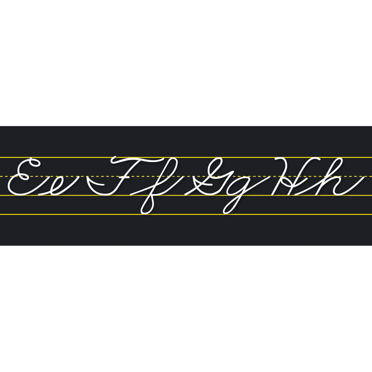 North Star Teacher Resources Traditional Cursive Alphabet Lines, Multicolor, Pack Of 2 Lines - Image 4
