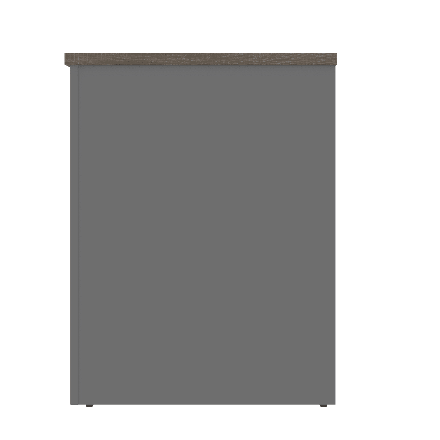 Bestar Prestige + 72inW Narrow Computer Desk Shell, Bark Gray/Slate - Image 5