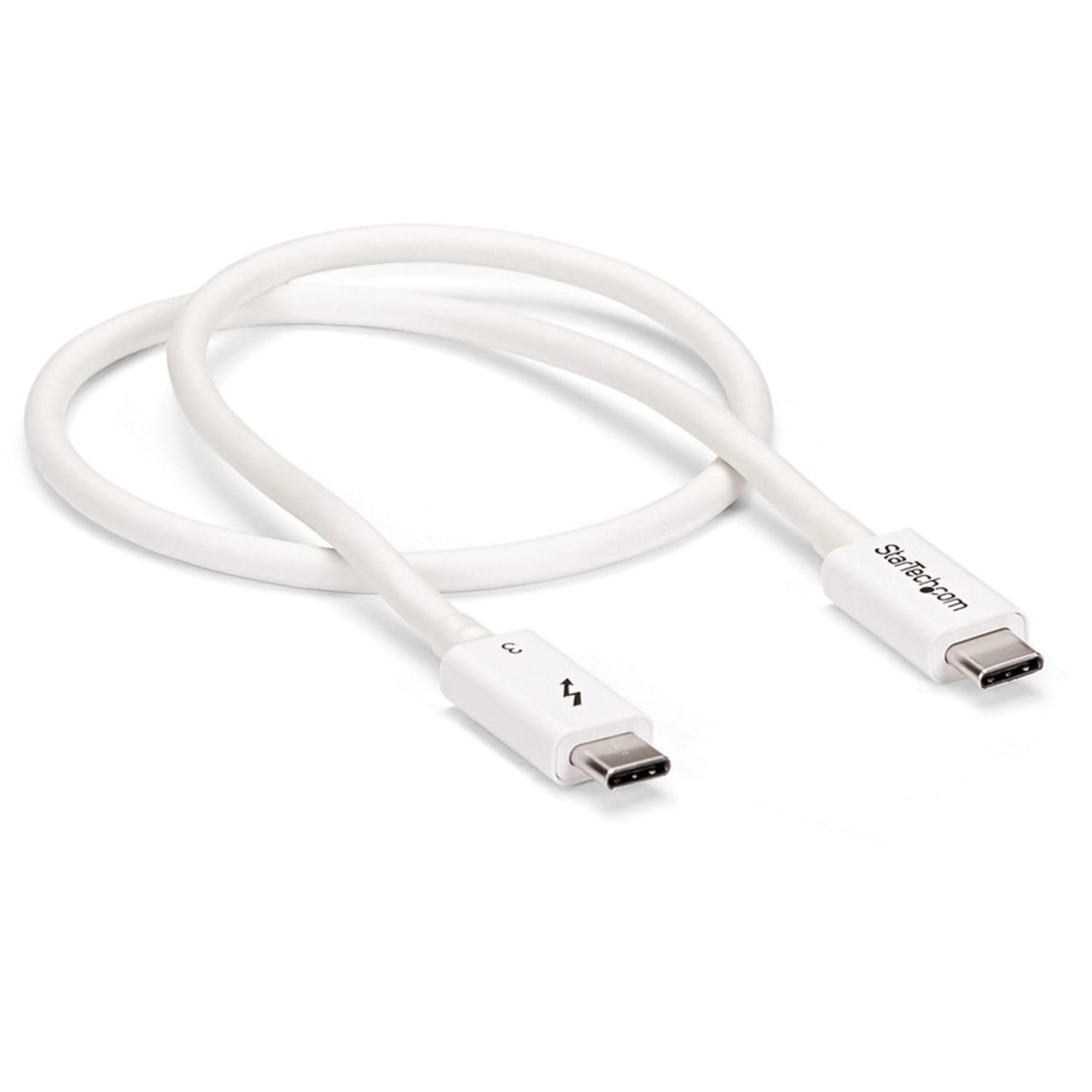 StarTech.com 1.6ft (50cm) Thunderbolt 3 Cable, 40Gbps, 100W PD, 4K/5K Video, Thunderbolt-Certified, Compatible w/ TB4/USB 3.2/DisplayPort - Image 3
