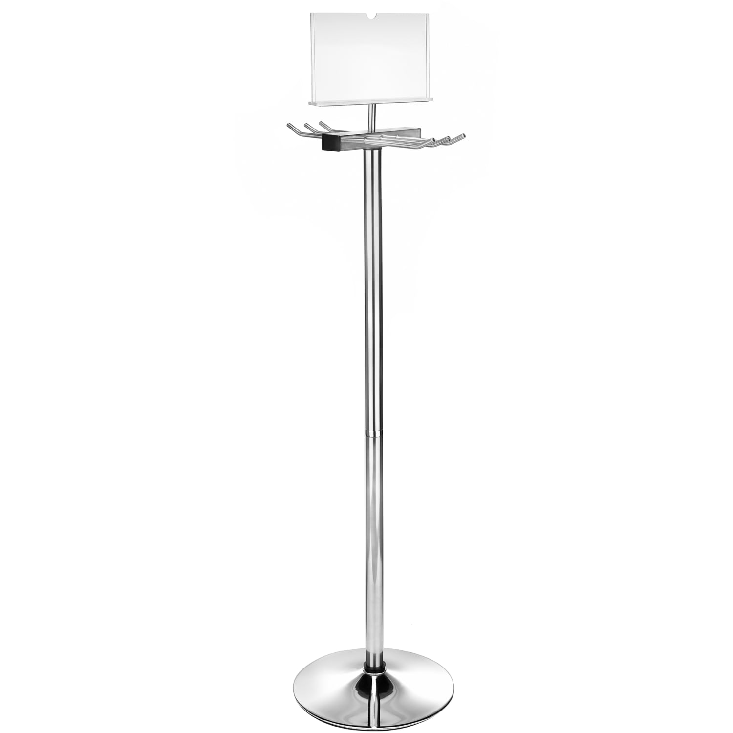 Alpine Wet Umbrella Bag Wrapper Stand, 48inH x 12inW x 12inD, Silver