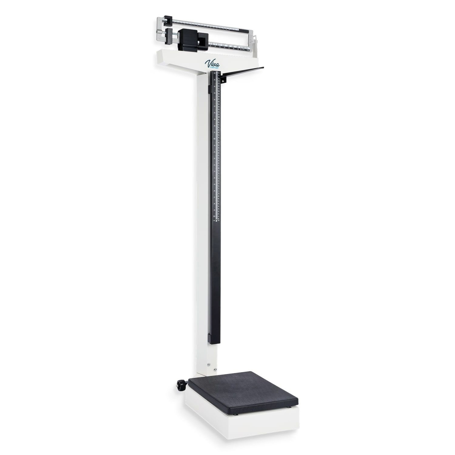 Alpine Vivacomfort ADIME904-02 Physician Beam Scale With Height Rod, 58.2inH x 19.29inW x 5.51inD, White