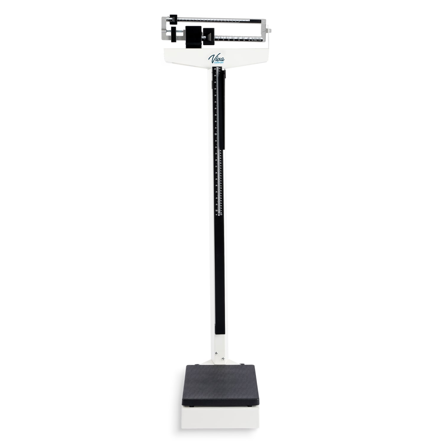 Alpine Vivacomfort ADIME904-02 Physician Beam Scale With Height Rod, 58.2inH x 19.29inW x 5.51inD, White - Image 5