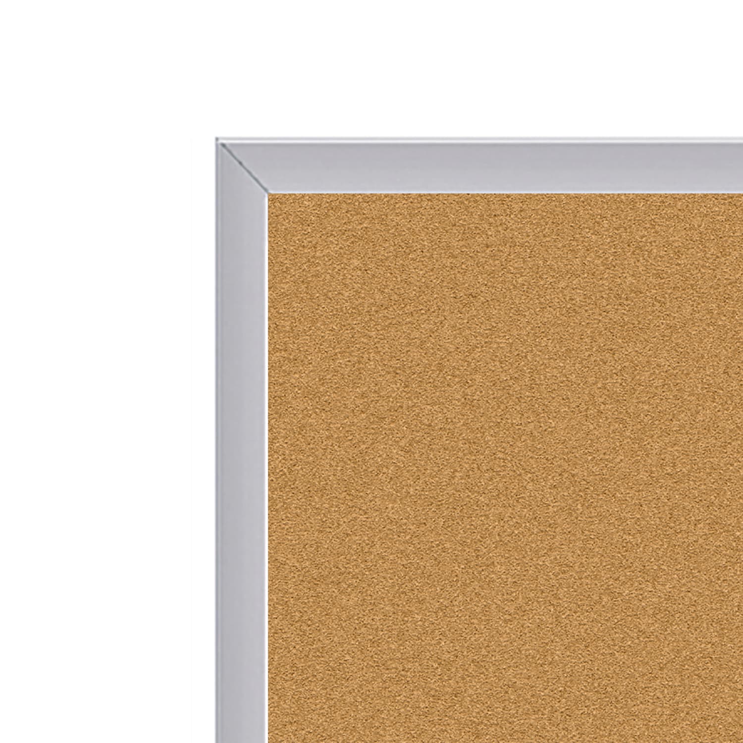 Ghent Natural Cork Bulletin Board, 48-1/2in x 87-15/16in, Natural, Satin Aluminum Frame - Image 3