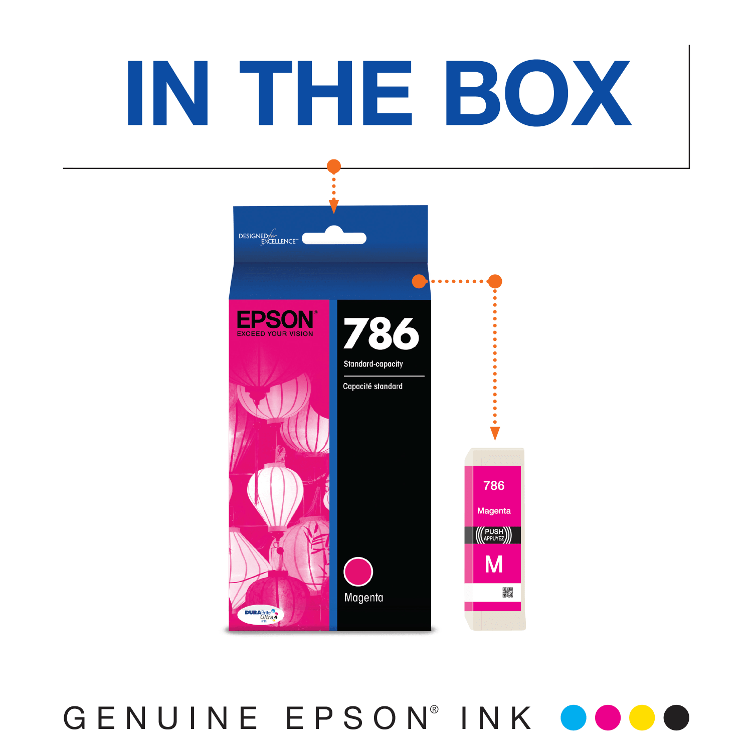 Epson 786 DuraBrite Magenta Ultra Ink Cartridge, T786320-S - Image 3