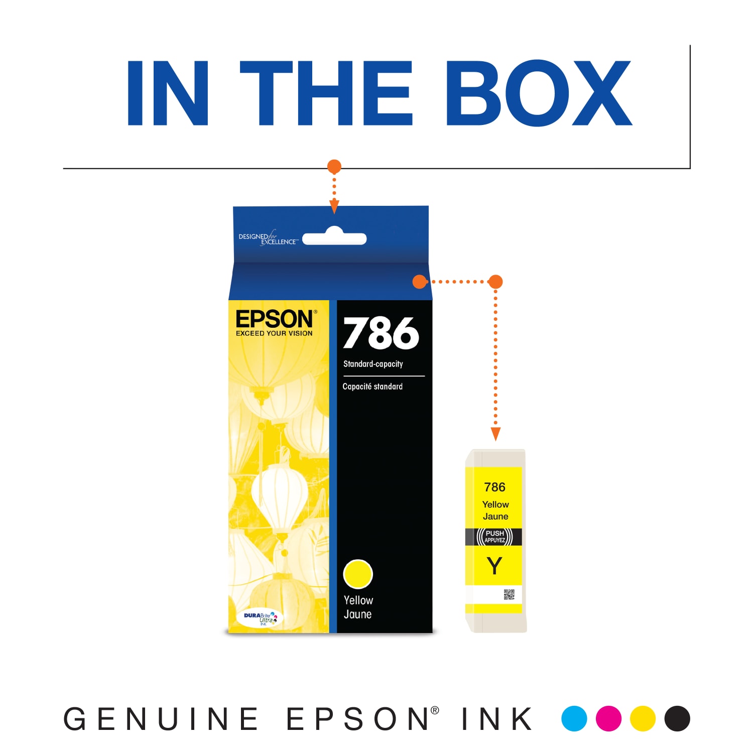 Epson 786 DuraBrite Yellow Ultra Ink Cartridge T786420-S - Image 3