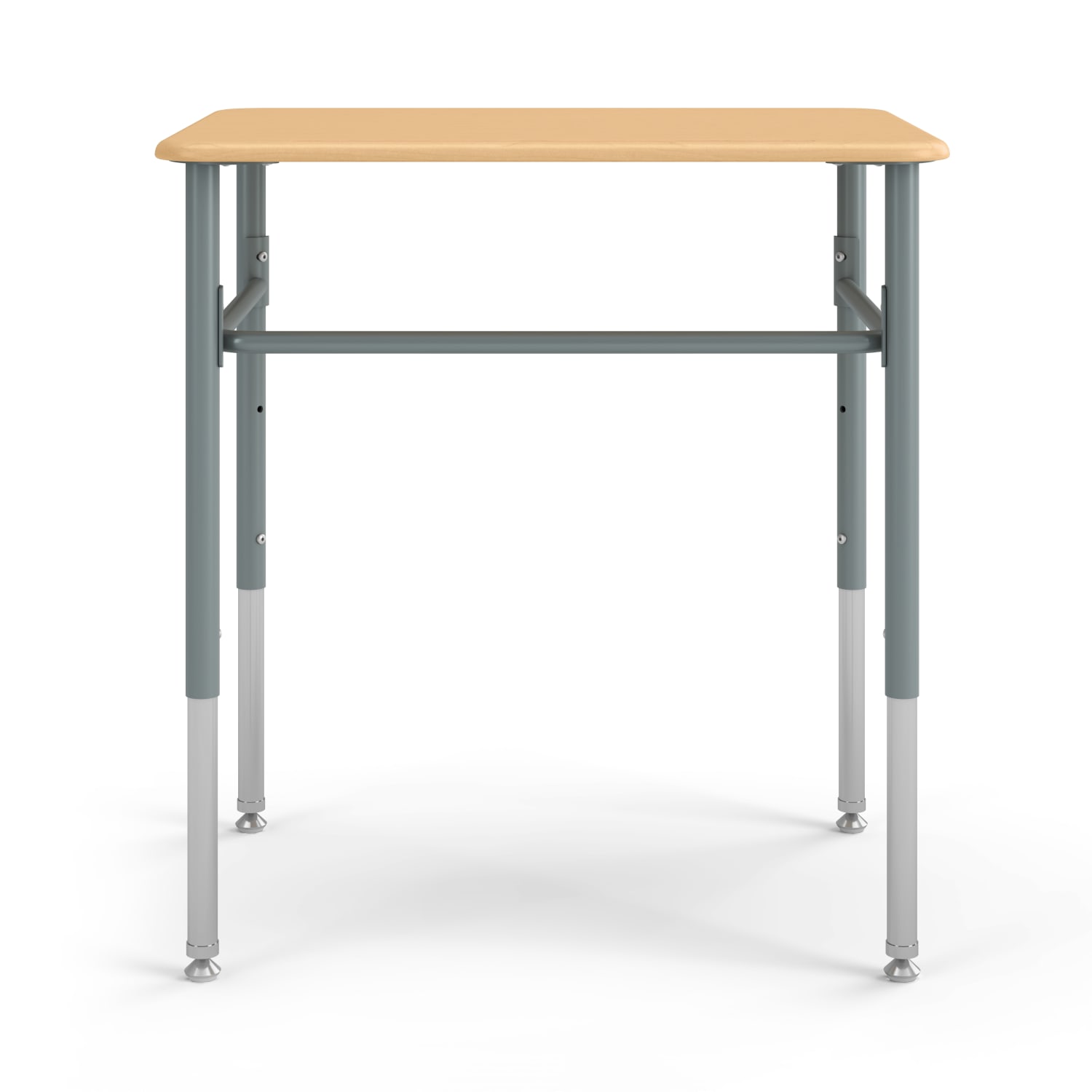 HON SmartLink 26inW Rectangle Student Desks, Natural Maple, Set Of 2 Desks - Image 3