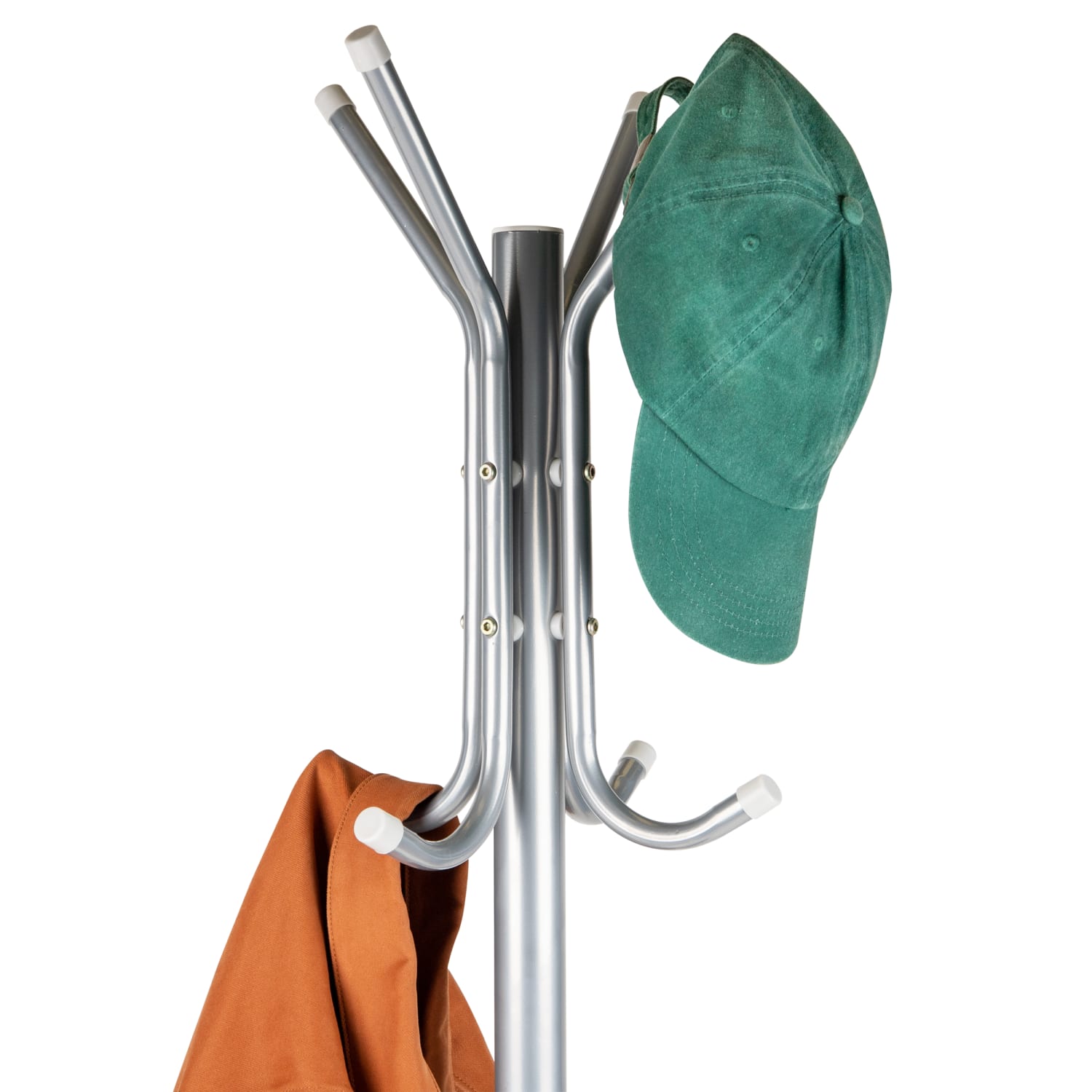 Mind Reader Freestanding Coat Rack Multi-Tier Organizer, 68-1/2inH x 18inW x 18inD, Silver - Image 5
