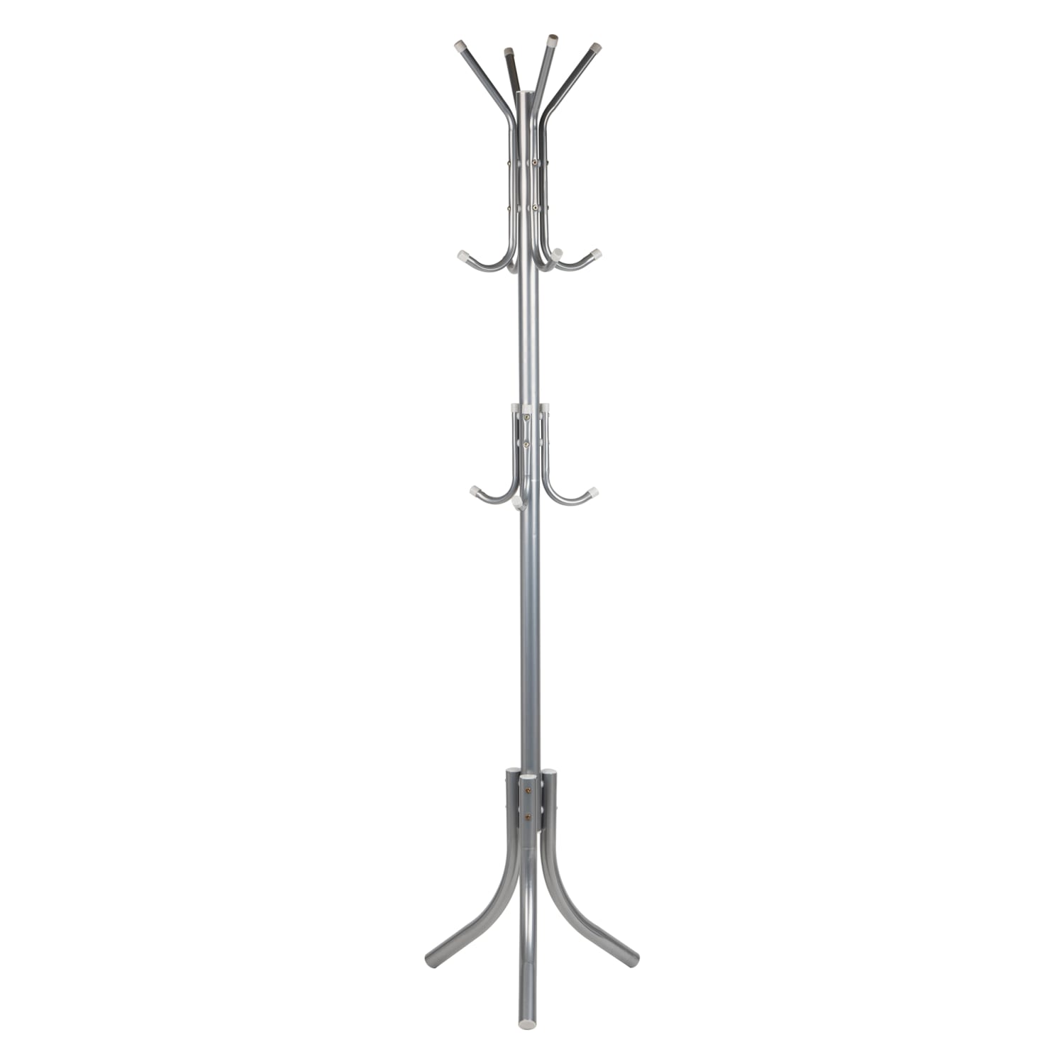 Mind Reader Freestanding Coat Rack Multi-Tier Organizer, 68-1/2inH x 18inW x 18inD, Silver - Image 6