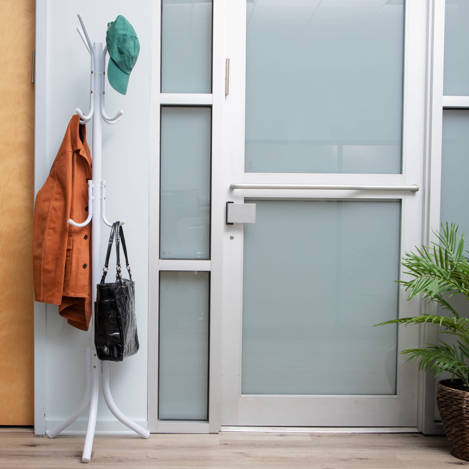 Mind Reader Freestanding Coat Rack Multi-Tier Organizer, 68-1/2inH x 18inW x 18inD, White - Image 3