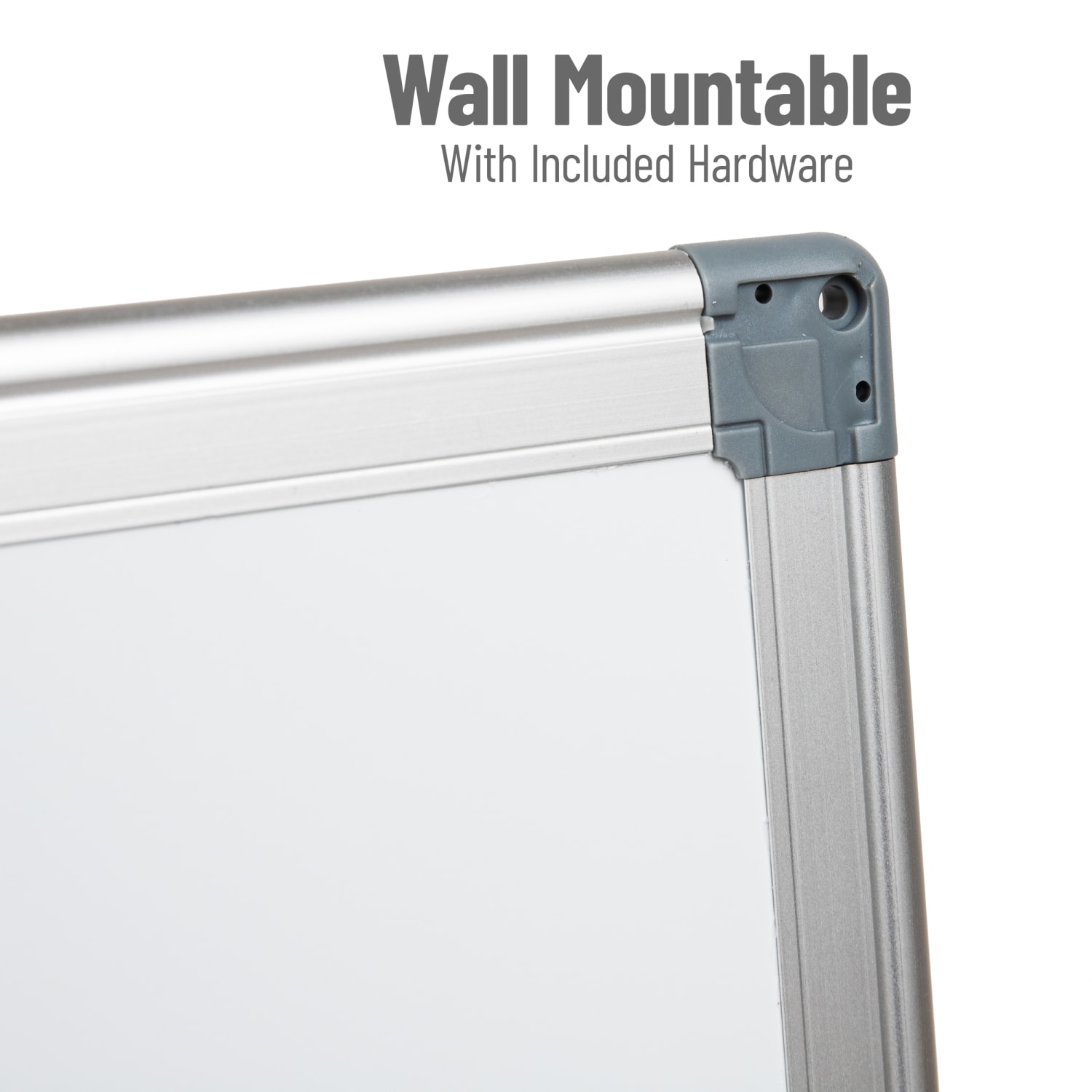 Mind Reader Magnetic Dry Erase White Board Wall Mount Eraser Marker Shelf, 1/2inH x 23-1/2inW x 35-1/2inL, White - Image 6