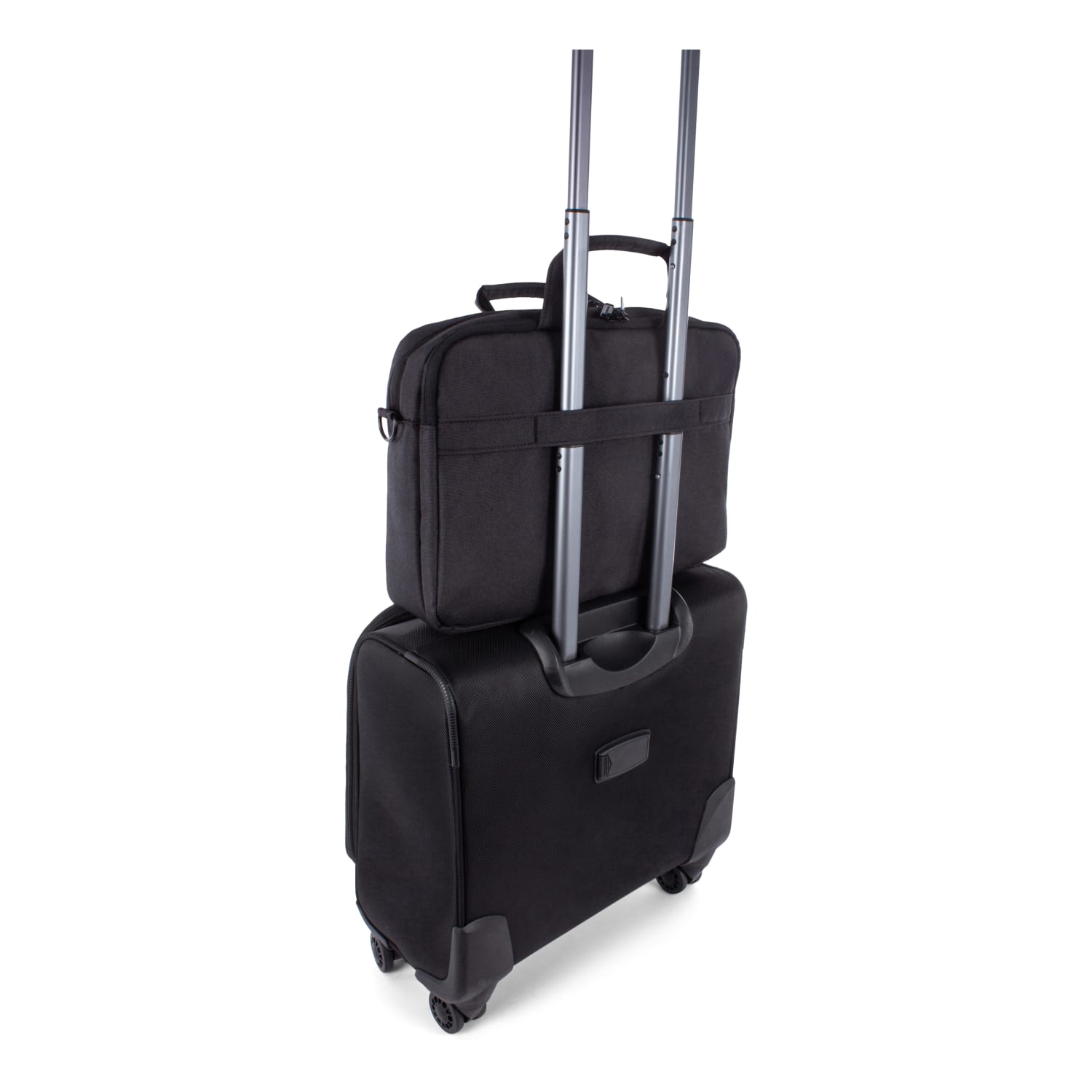 Swiss Mobility Cadence 2-Section Executive Briefcase With 15.6in Laptop Pocket, Charcoal - Image 6