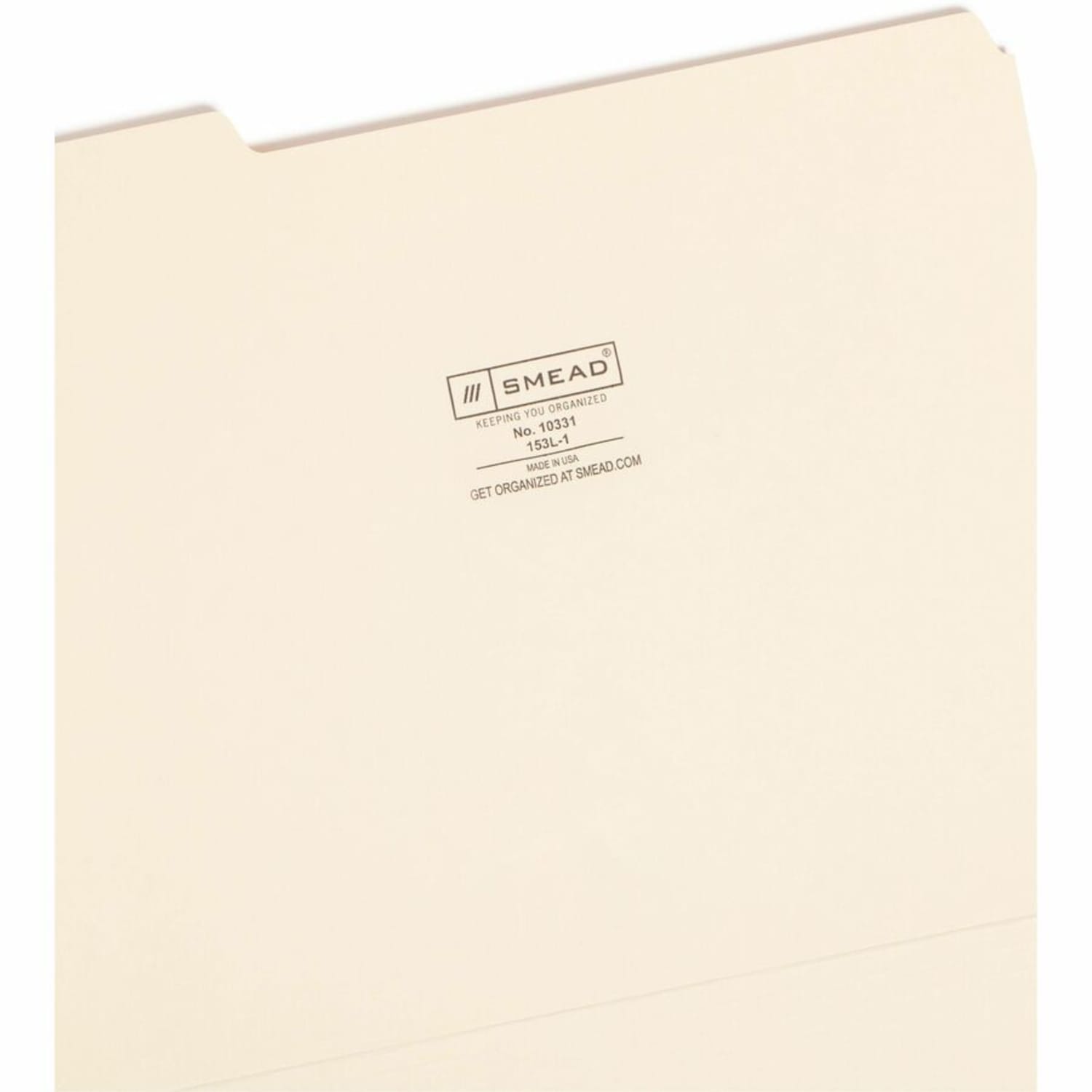 Smead Top Tab File Folders, Letter Size, 8 1/2in x 11in, 1/3 Tab Cut, Left Tab Position, 3/4in Expansion, Manila, Carton Of 500 Folders - Image 6